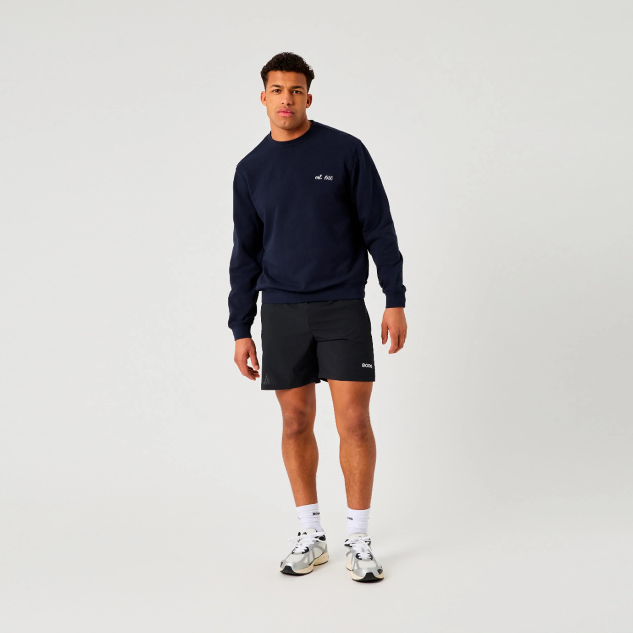 Borg Classic Print Sweatshirt Herren - dunkelblau - Image 5