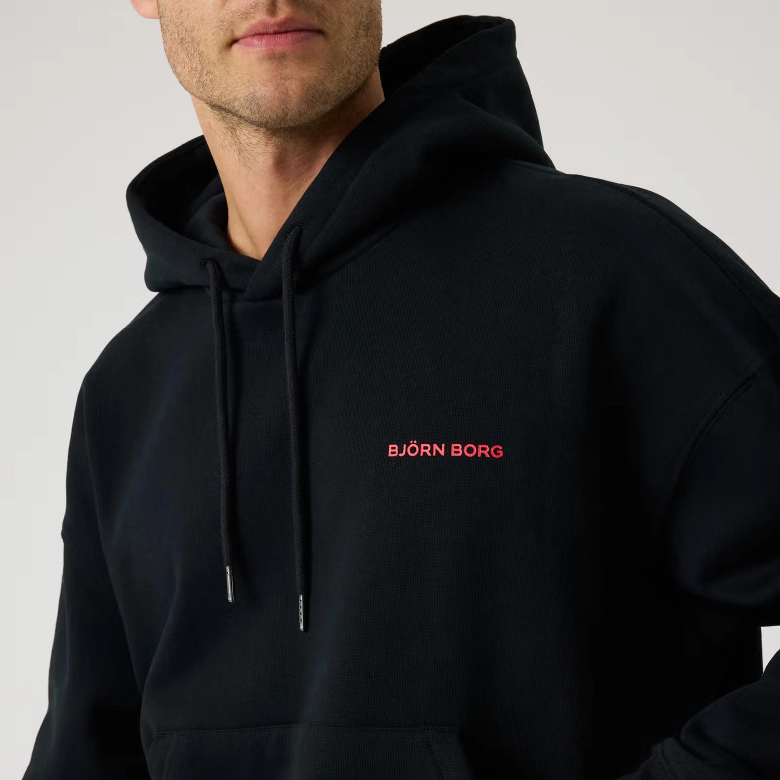 Borg Oversized Hoody Herren - schwarz - Image 6