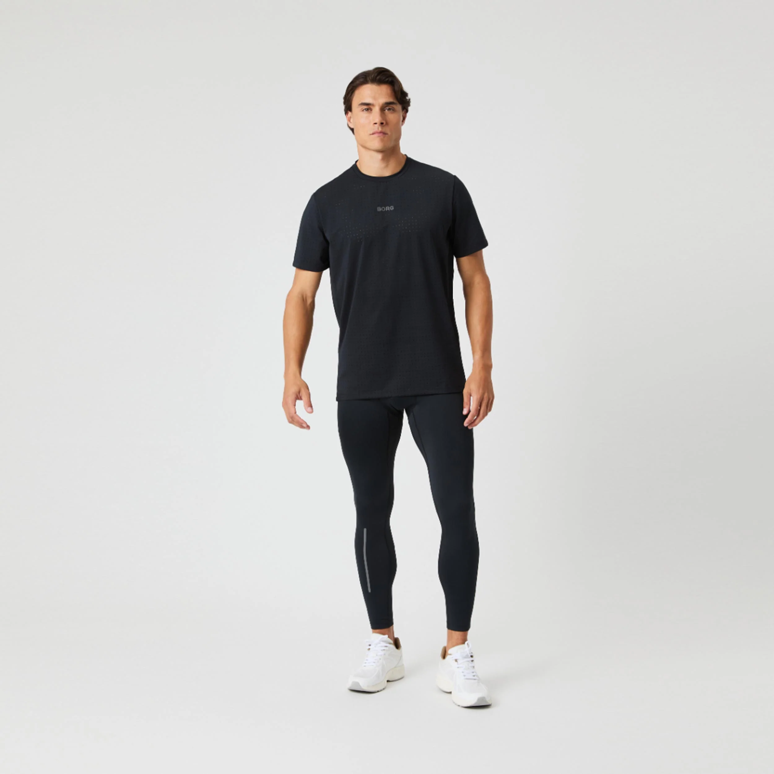 Borg Performance Perforated T-Shirt Herren-Schwarz - Image 5