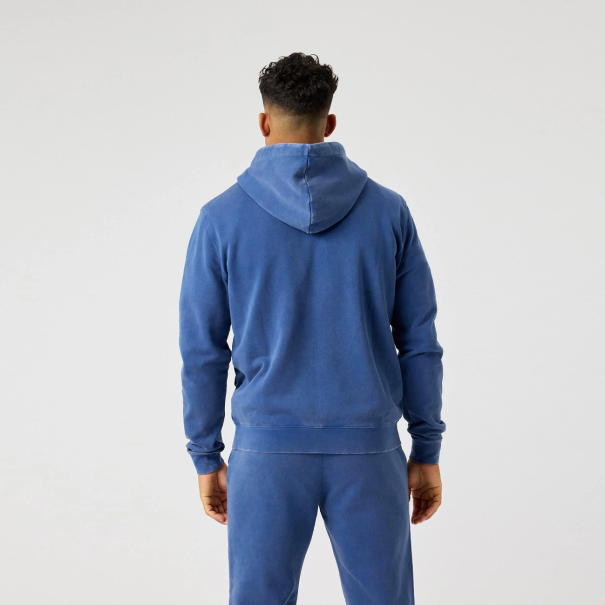 Classic Print Hoody Herren-blau - Image 2