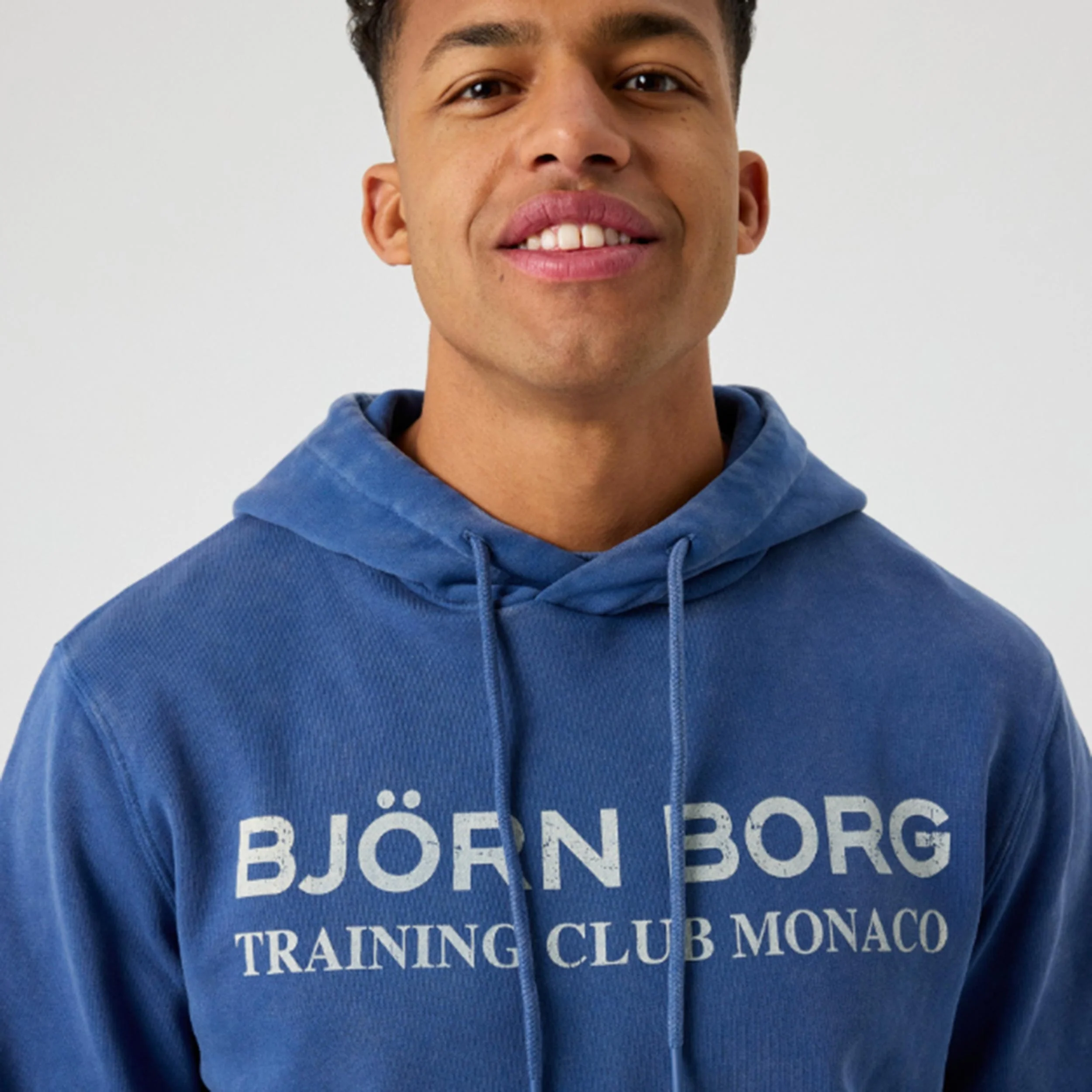 Classic Print Hoody Herren-blau - Image 3
