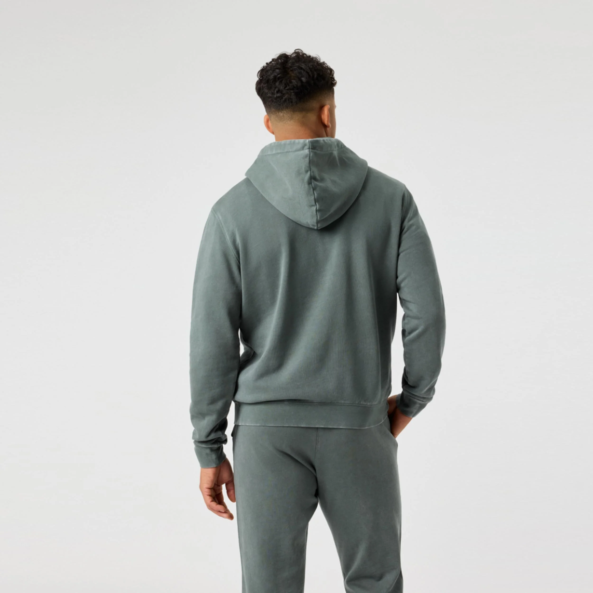 Classic Print Hoody Herren-dunkelgrün - Image 2