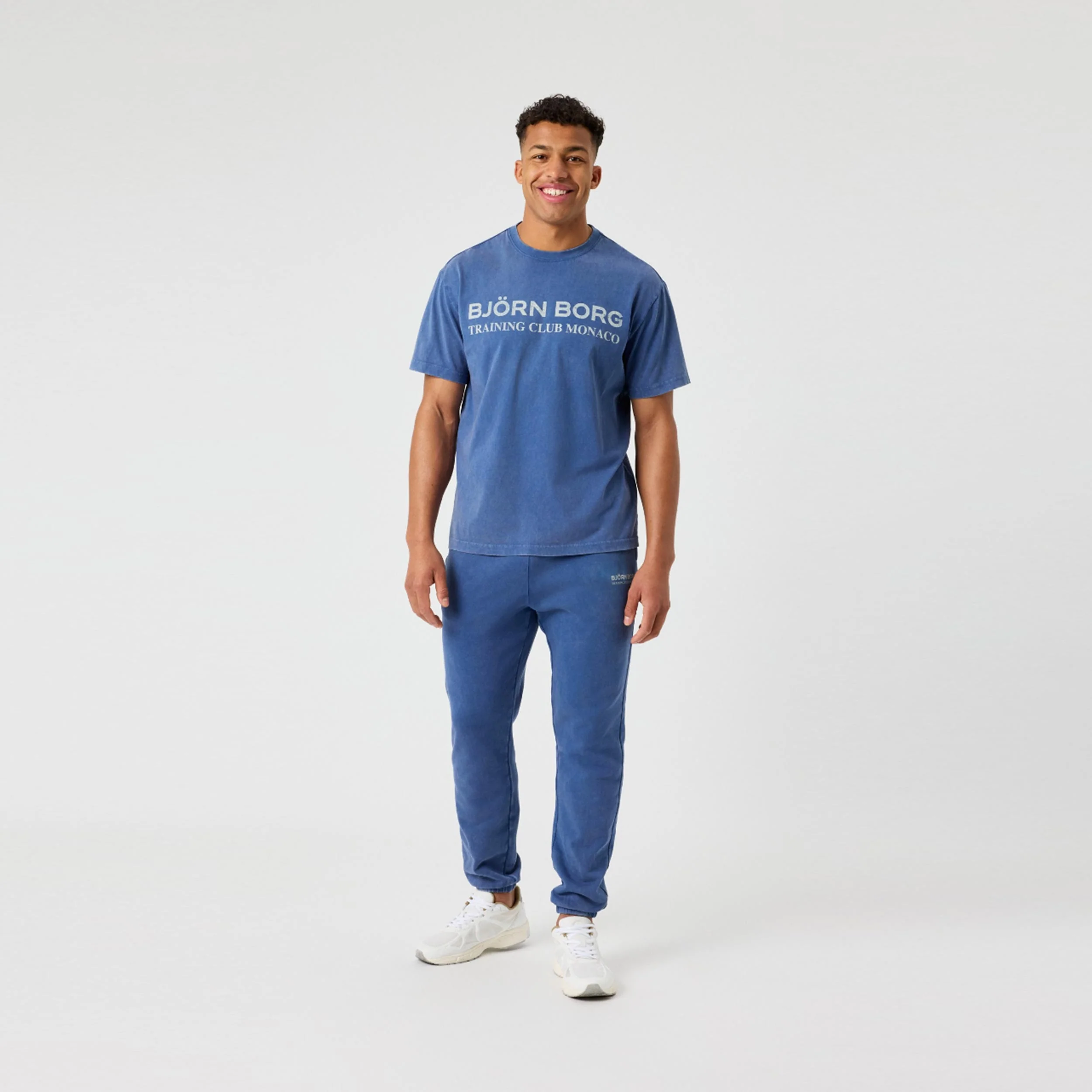 Classic Print T-Shirt Herren-blau - Image 5