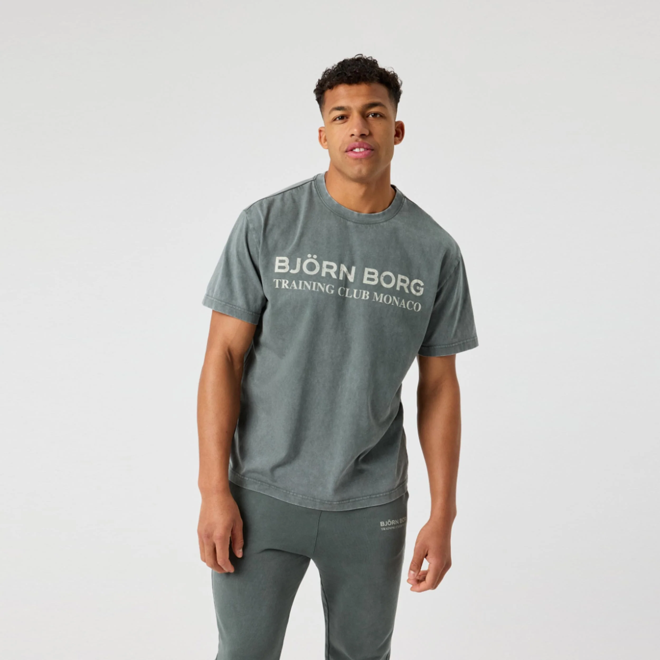 Classic Print T-Shirt Herren-dunkelgrün
