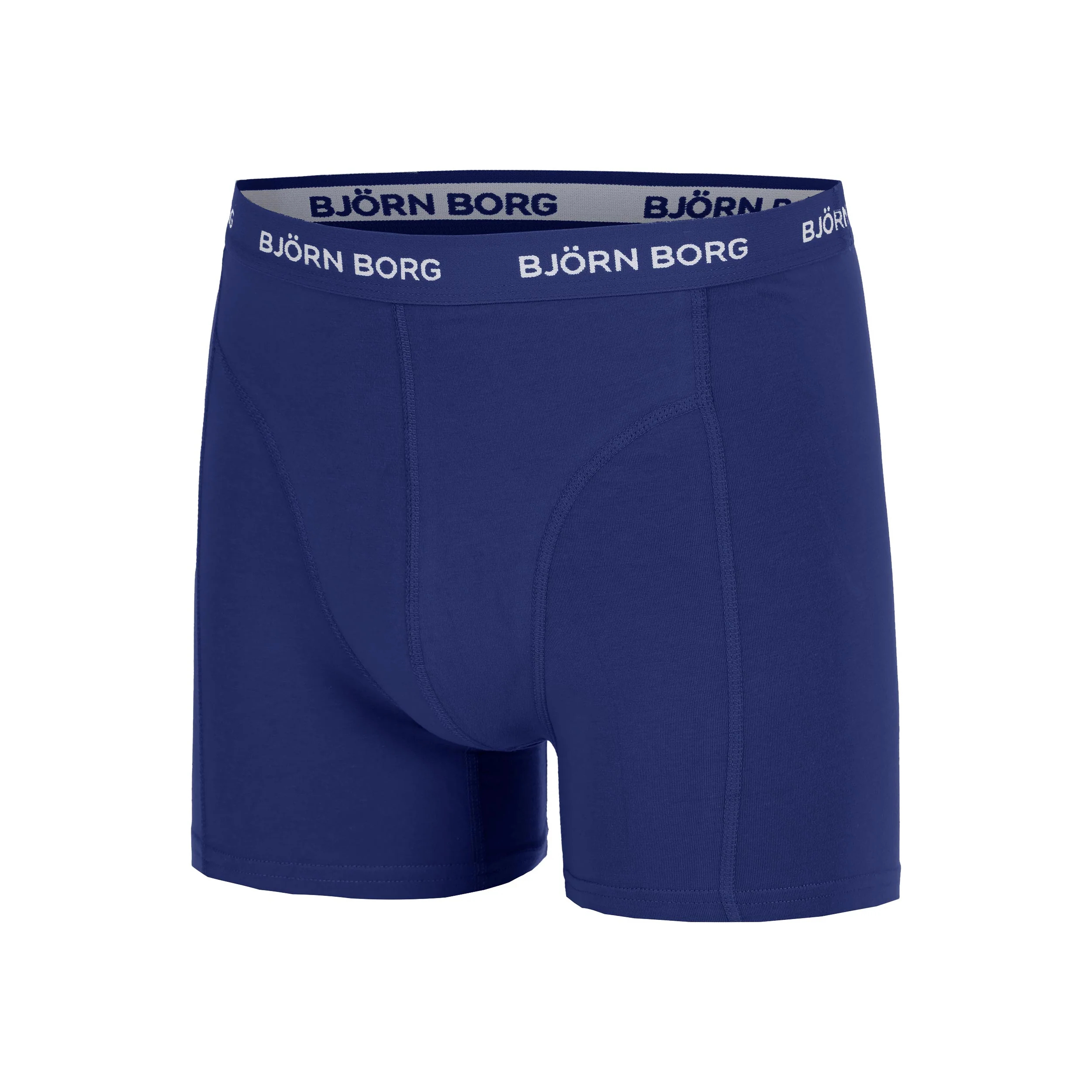 Cotton Stretch Boxer Short 3er Pack Herren - blaugrau, blau - Image 5