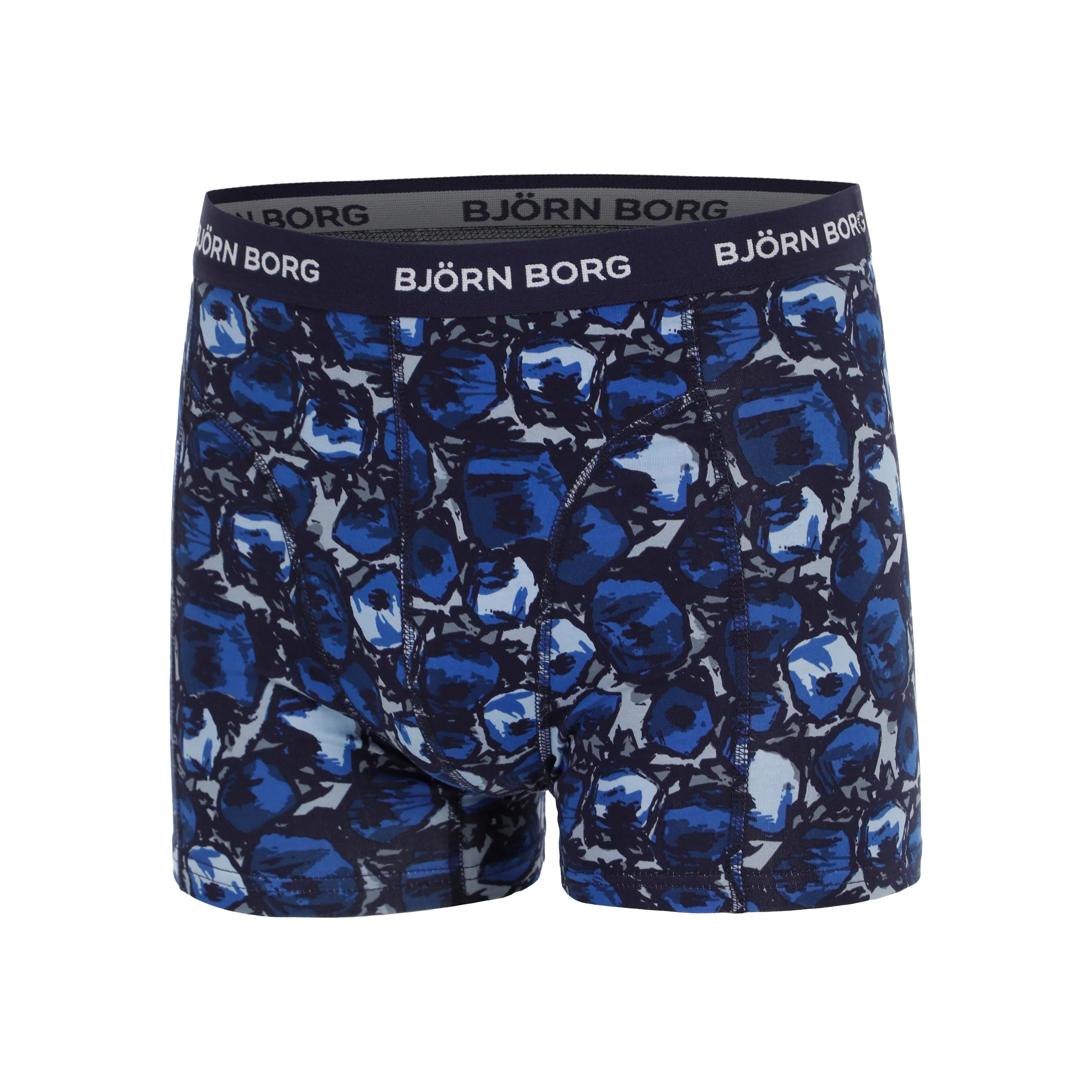 Cotton Stretch Boxer Short 3er Pack Herren - blaugrau, blau - Image 7