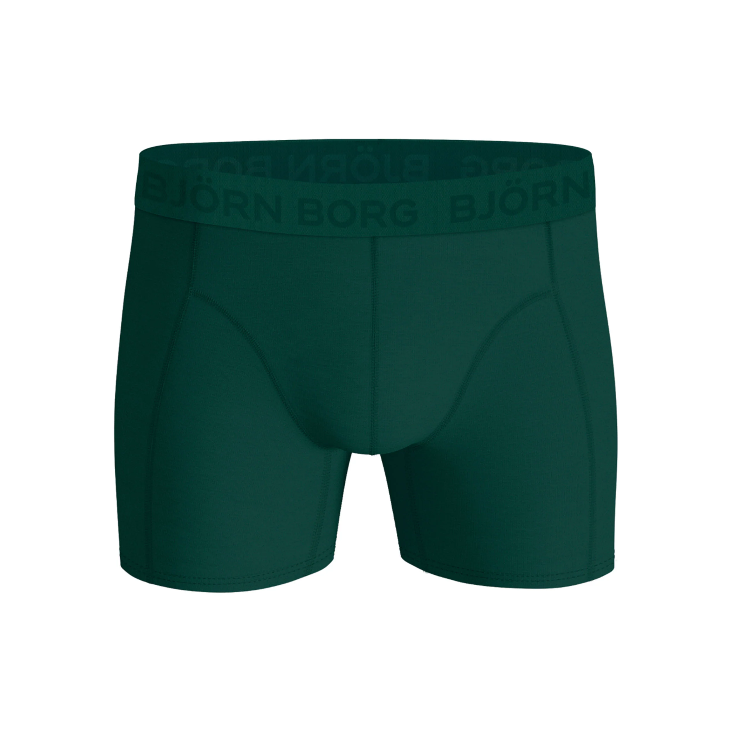 Cotton Stretch Boxer Short 3er Pack Herren - schwarz, dunkelgrün - Image 5