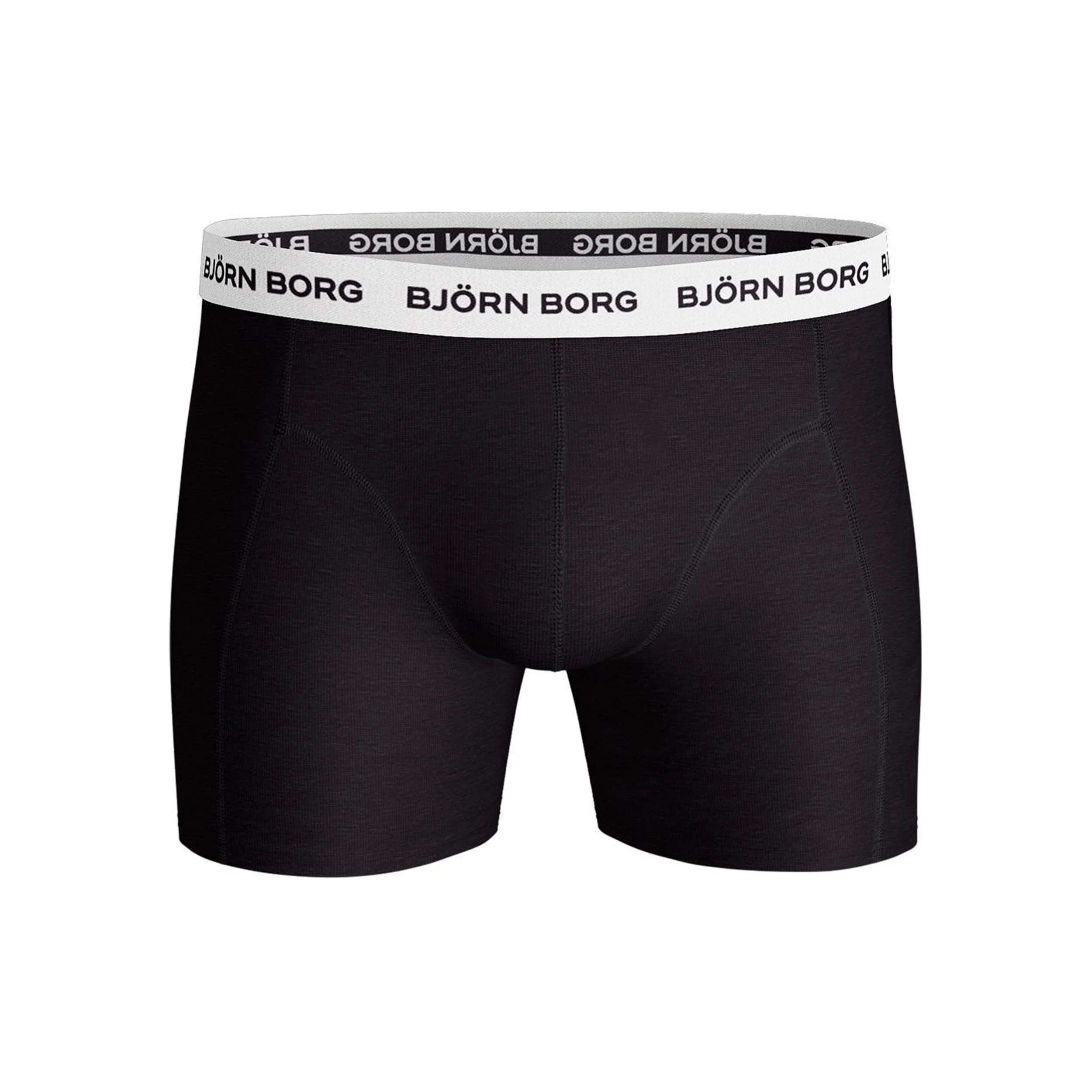Cotton Stretch Boxer Short 3er Pack Herren - schwarz, weiß - Image 2