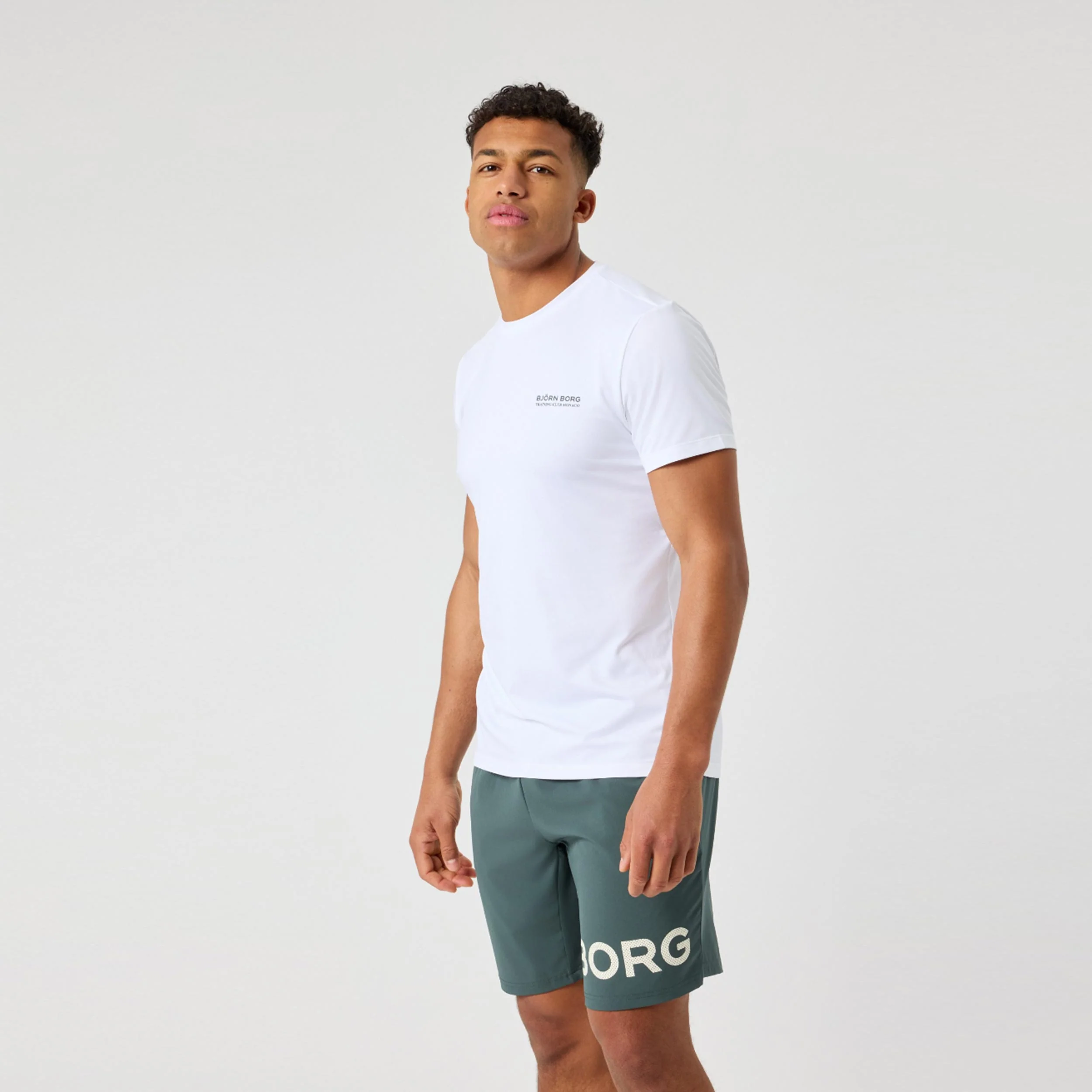 Graphic T-Shirt Herren-weiß