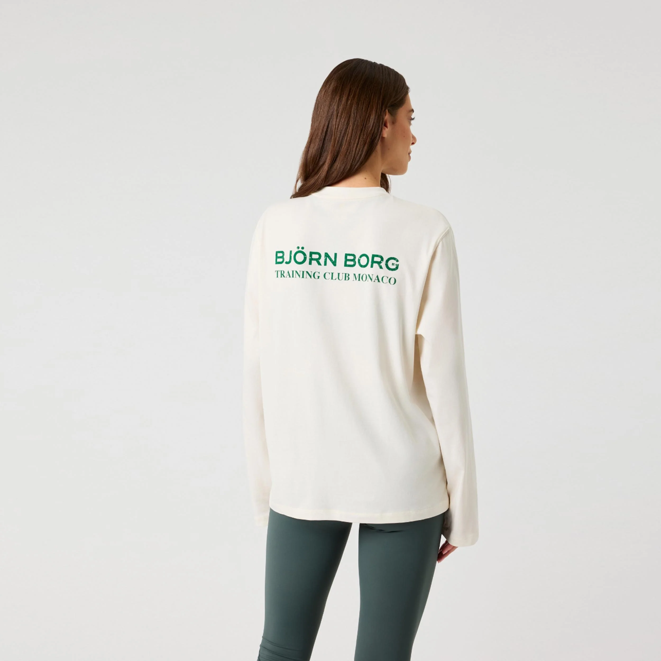 Studio Oversized Longsleeve Damen - creme - Image 2
