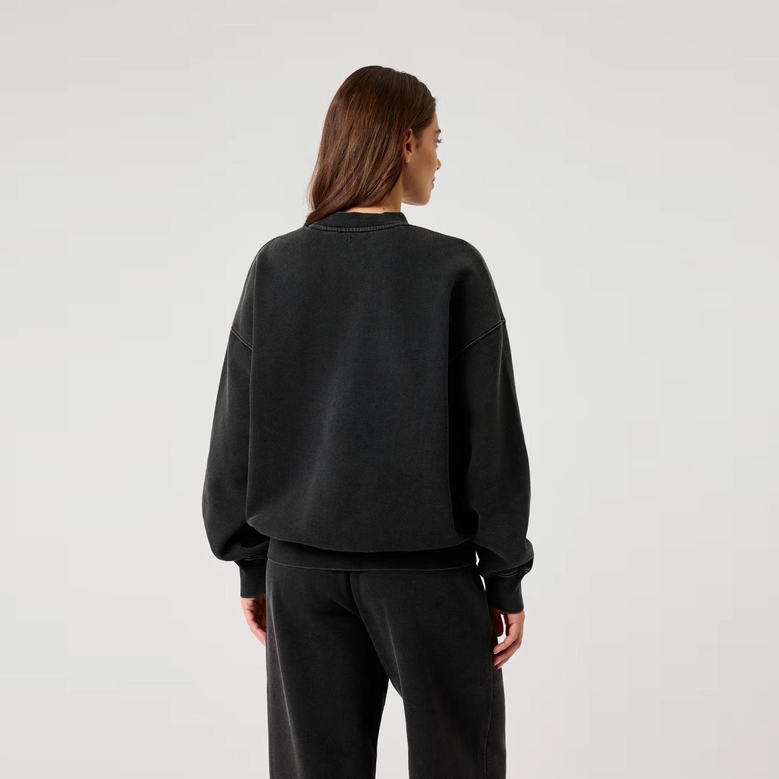 Studio Oversized Sweatshirt Damen - schwarz, rot - Image 2