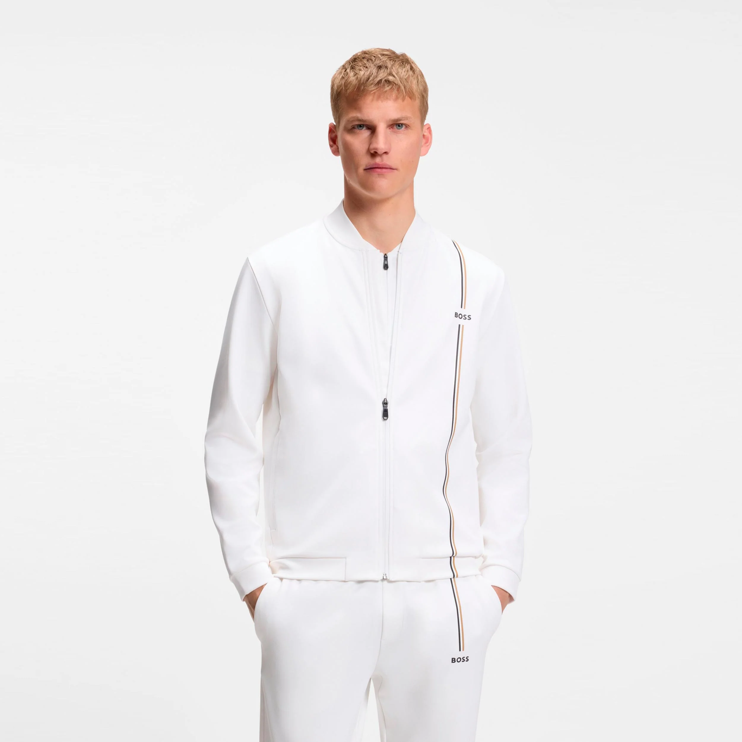 Game Full Zip Sweatjacke Herren - weiß