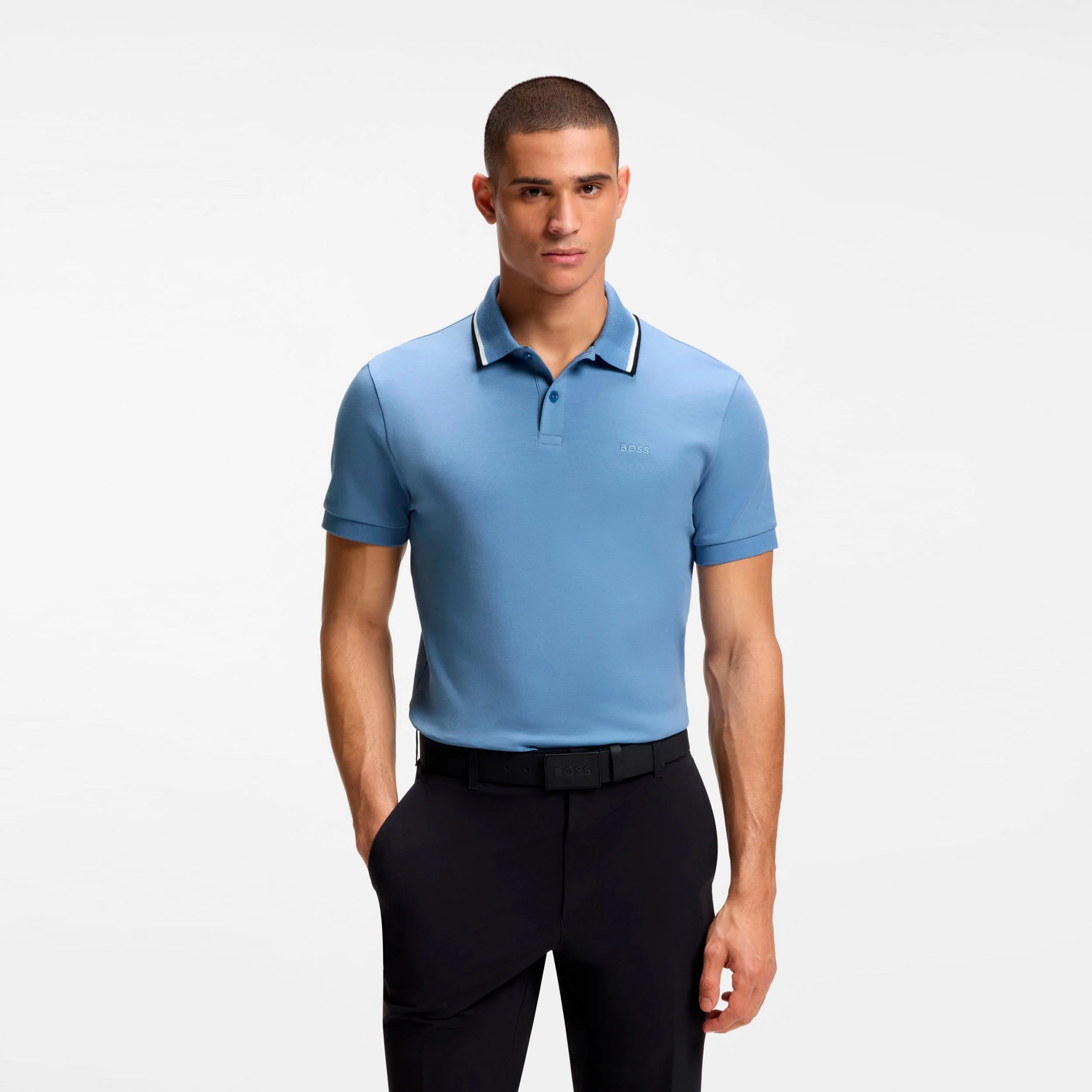 Join Paddy Polo Herren-blaugrau