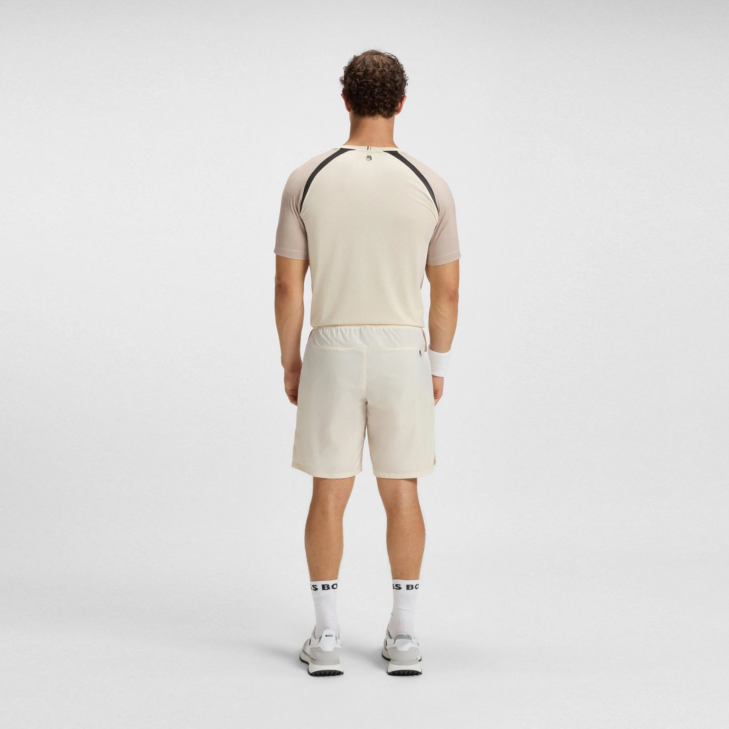 Match 9in Shorts Herren-creme - Image 3