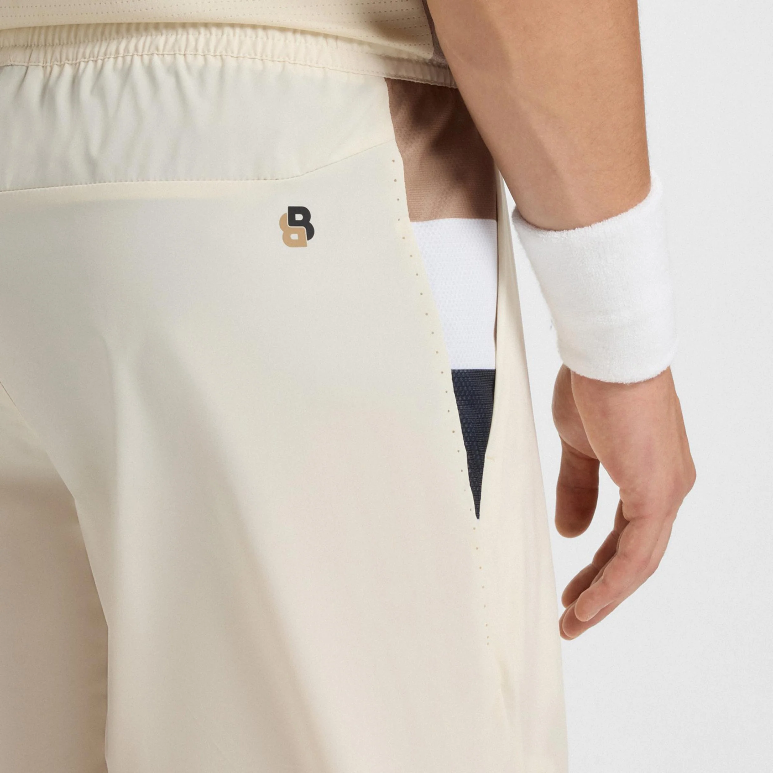 Match 9in Shorts Herren-creme - Image 4