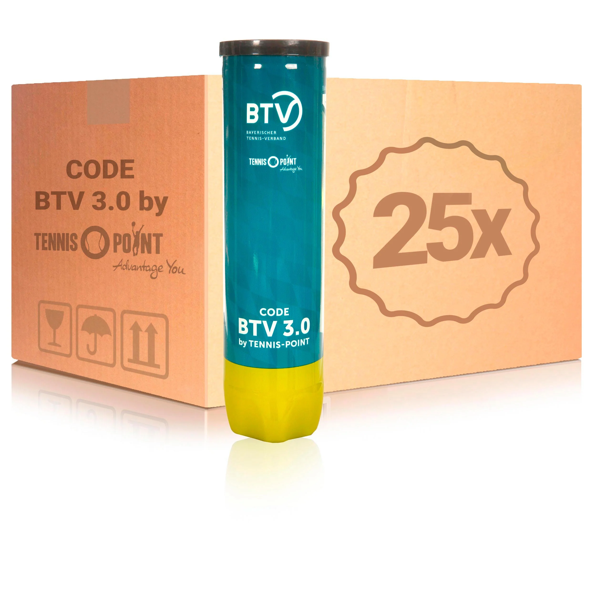 25x 4er Dose Code BTV 3.0 by Tennis Point