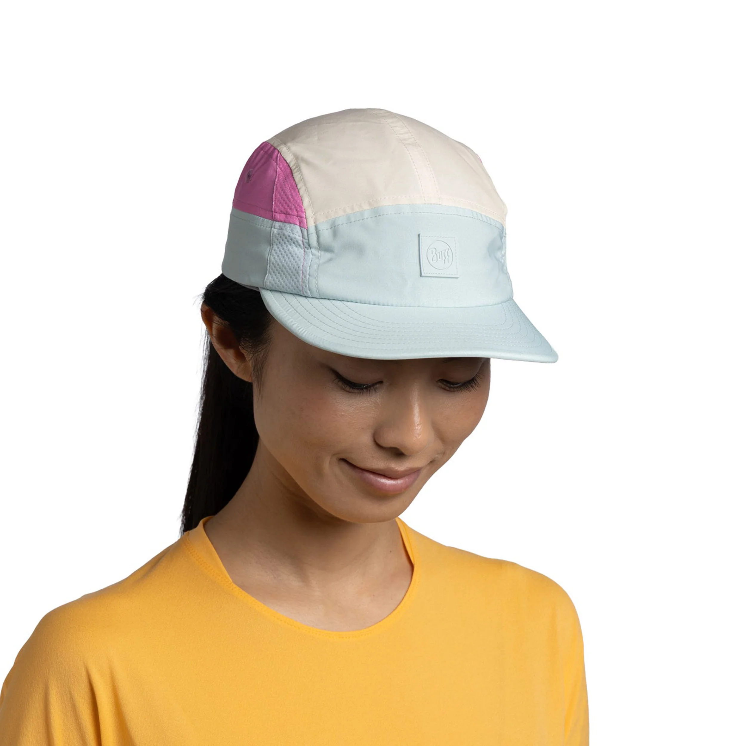 5 Panel Go Cap Unisex-grün, mehrfarbig - Image 3