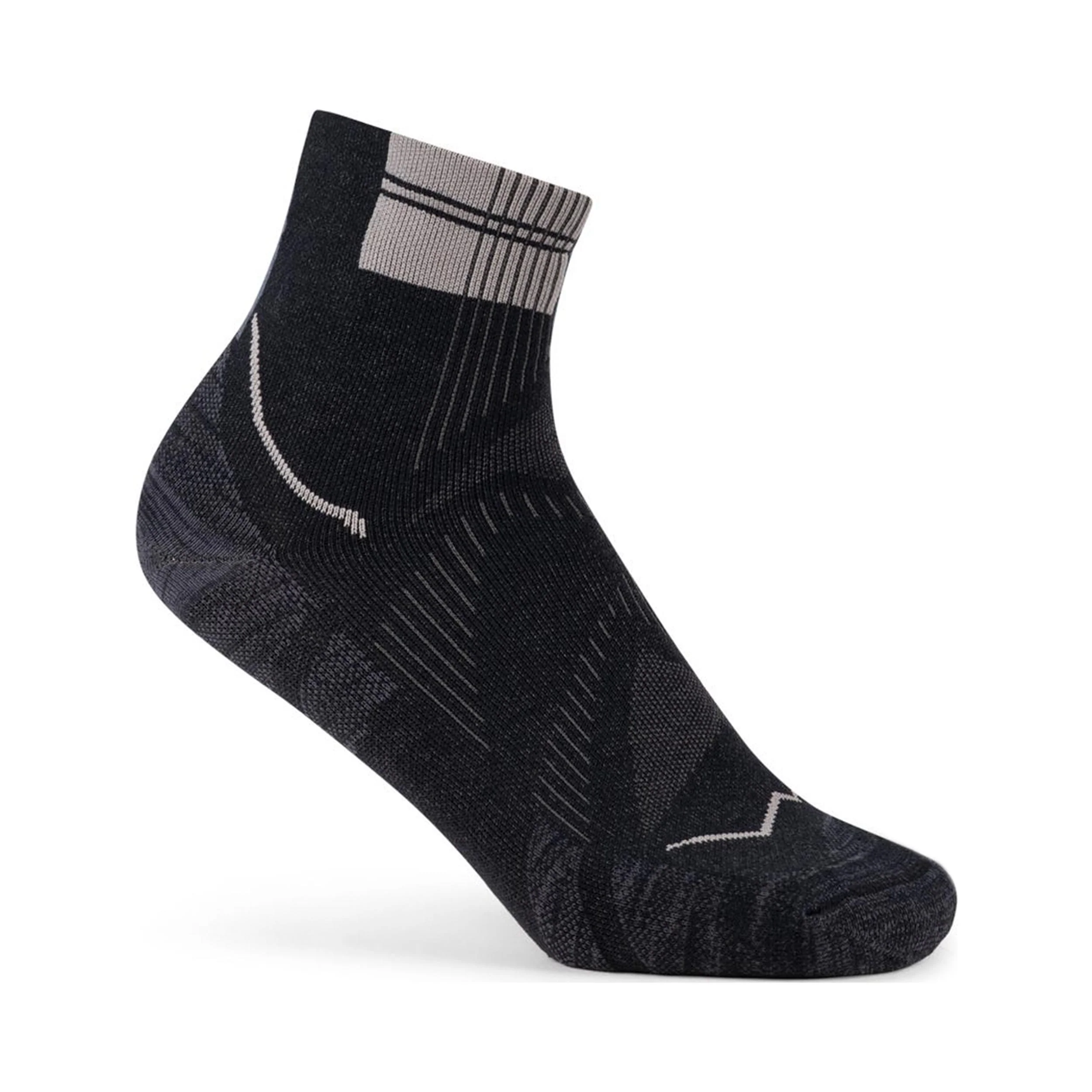 Coolnet Quarter Laufsocken Unisex-schwarz