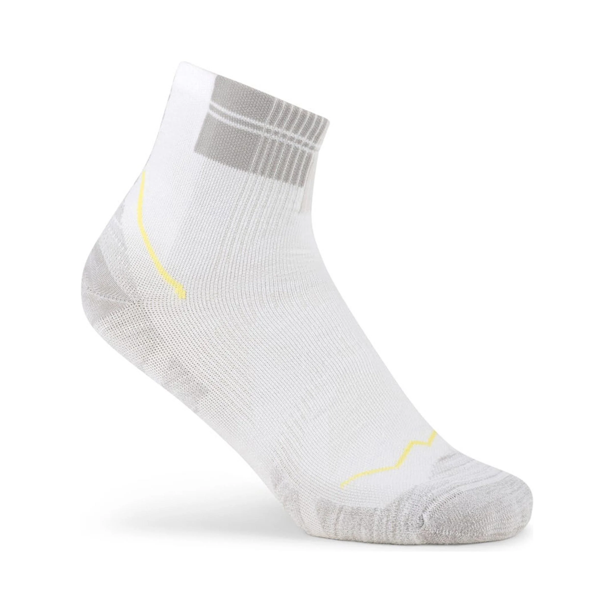 Coolnet Quarter Laufsocken Unisex-weiß