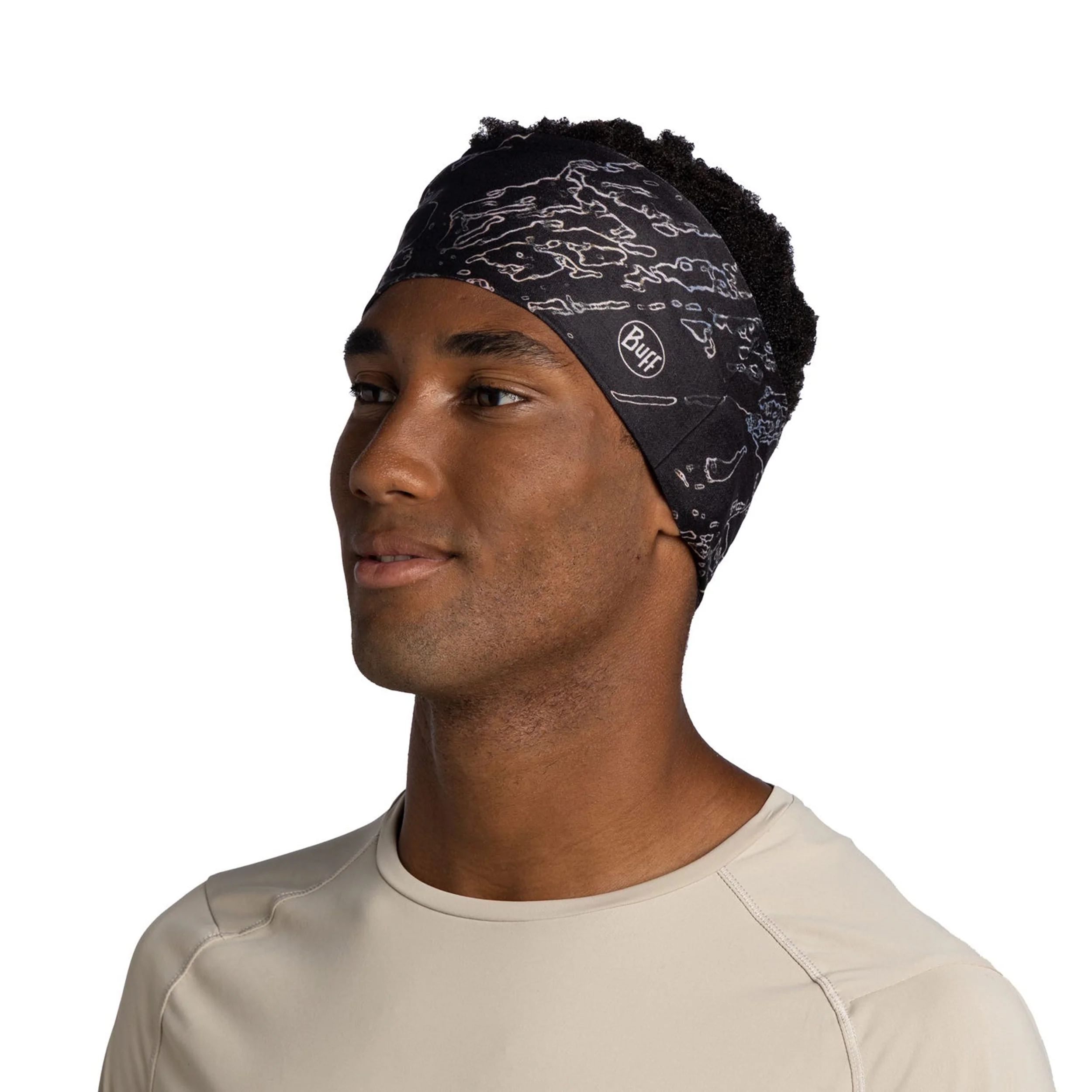 CoolNet UV® Wide Stirnband Unisex-schwarz - Image 2