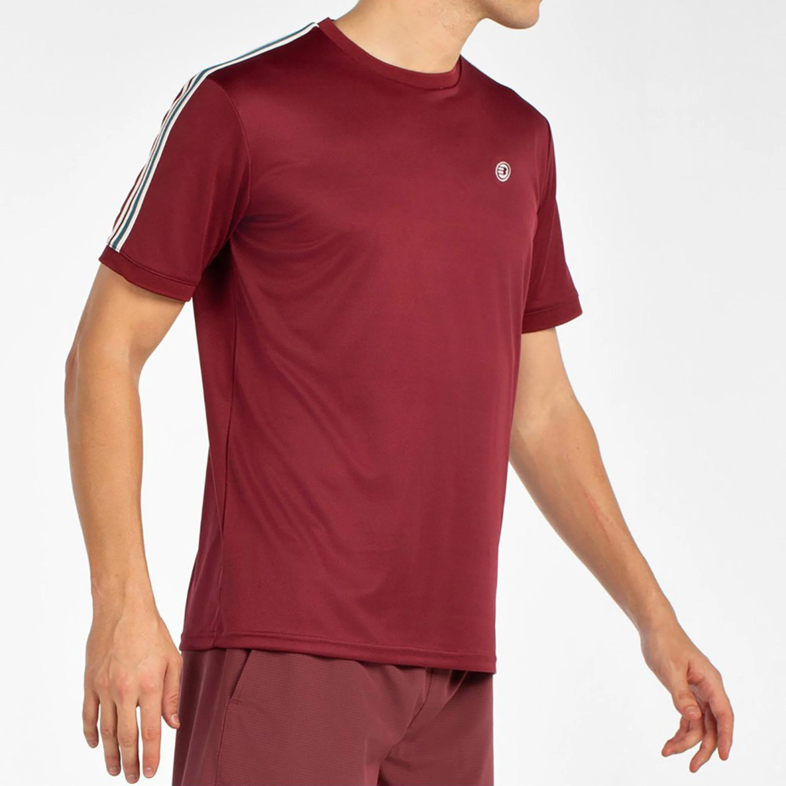 Alder T-Shirt Herren-Dunkelrot - Image 4