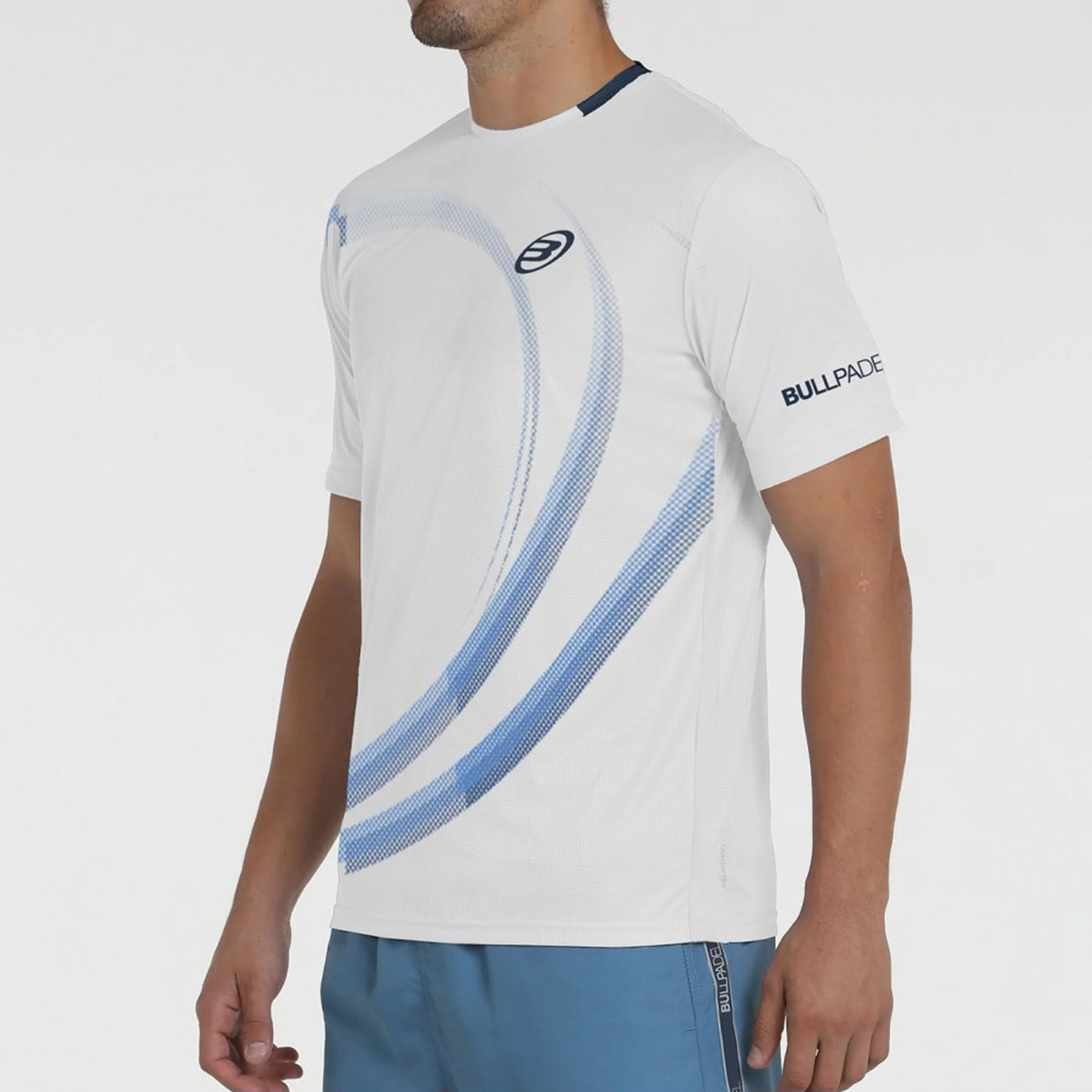 Beque T-Shirt Herren-Weiß,Hellblau - Image 3