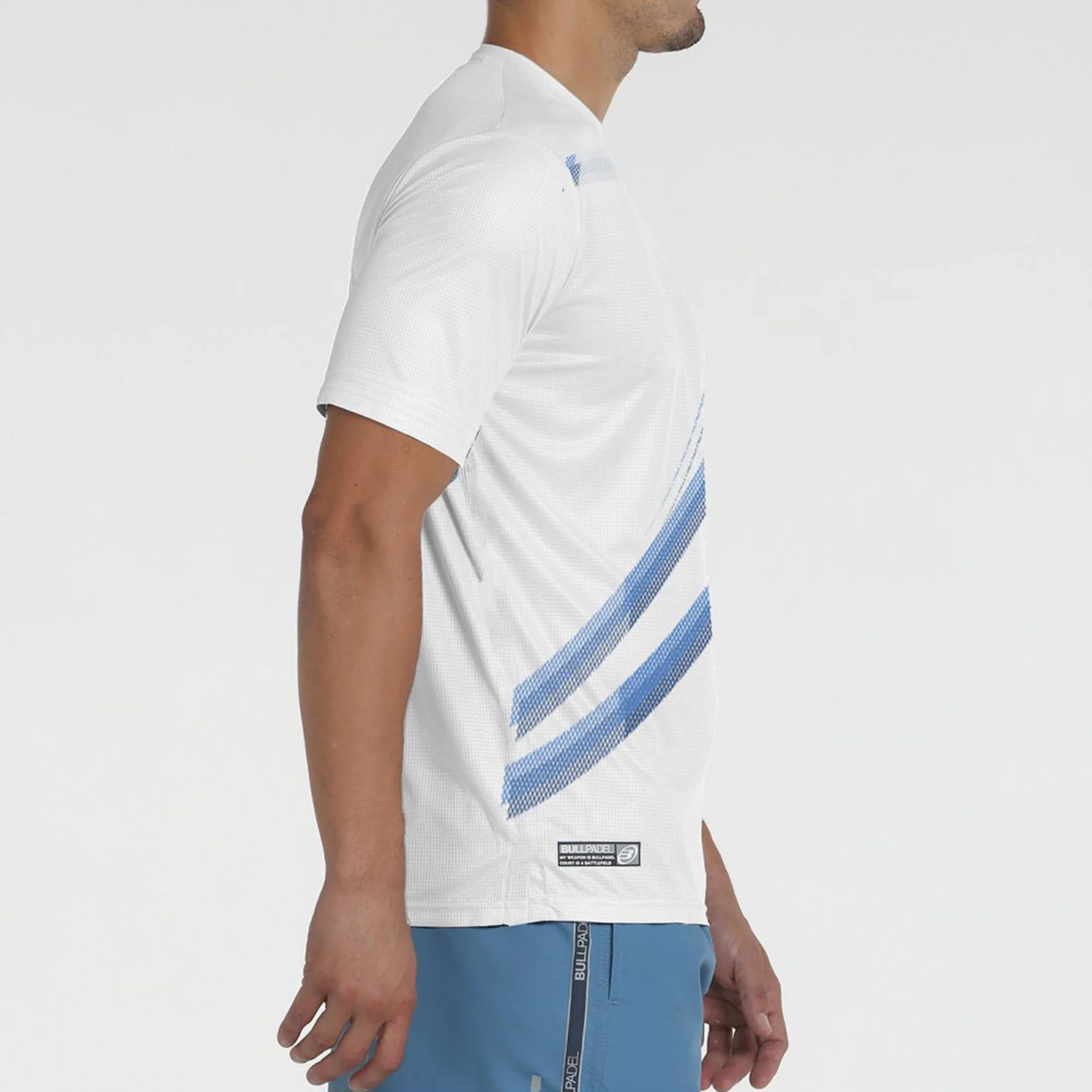 Beque T-Shirt Herren-Weiß,Hellblau - Image 4