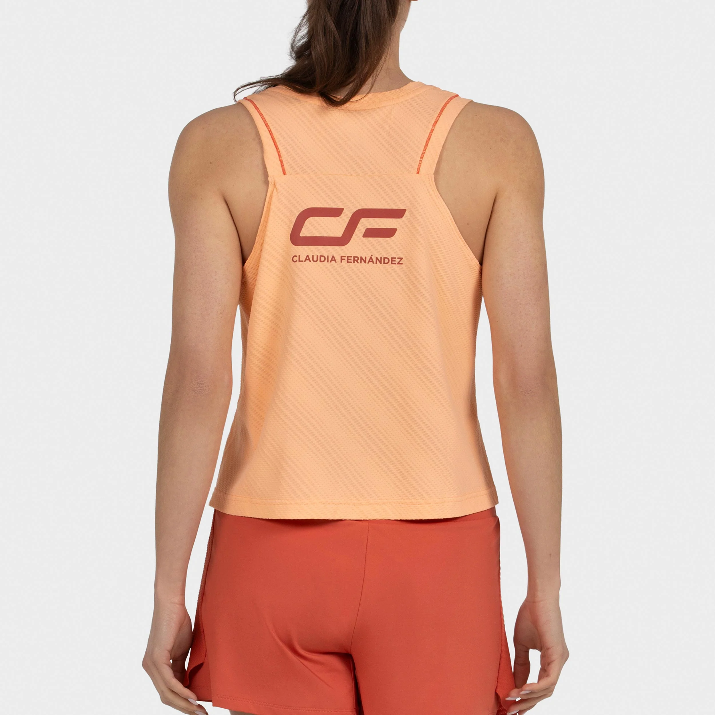 Claudia 26V Tank-Top Damen - apricot - Image 3