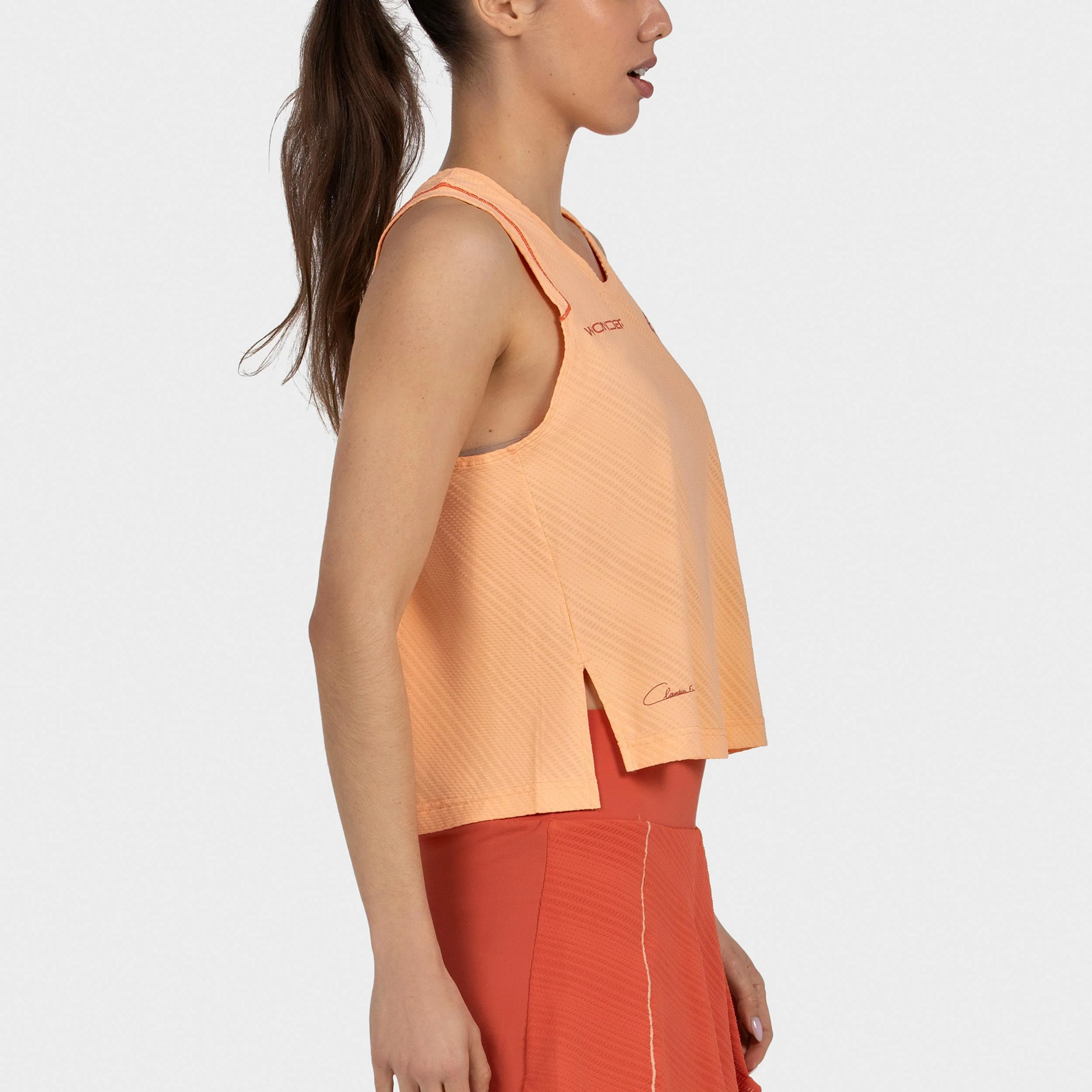 Claudia 26V Tank-Top Damen - apricot - Image 4