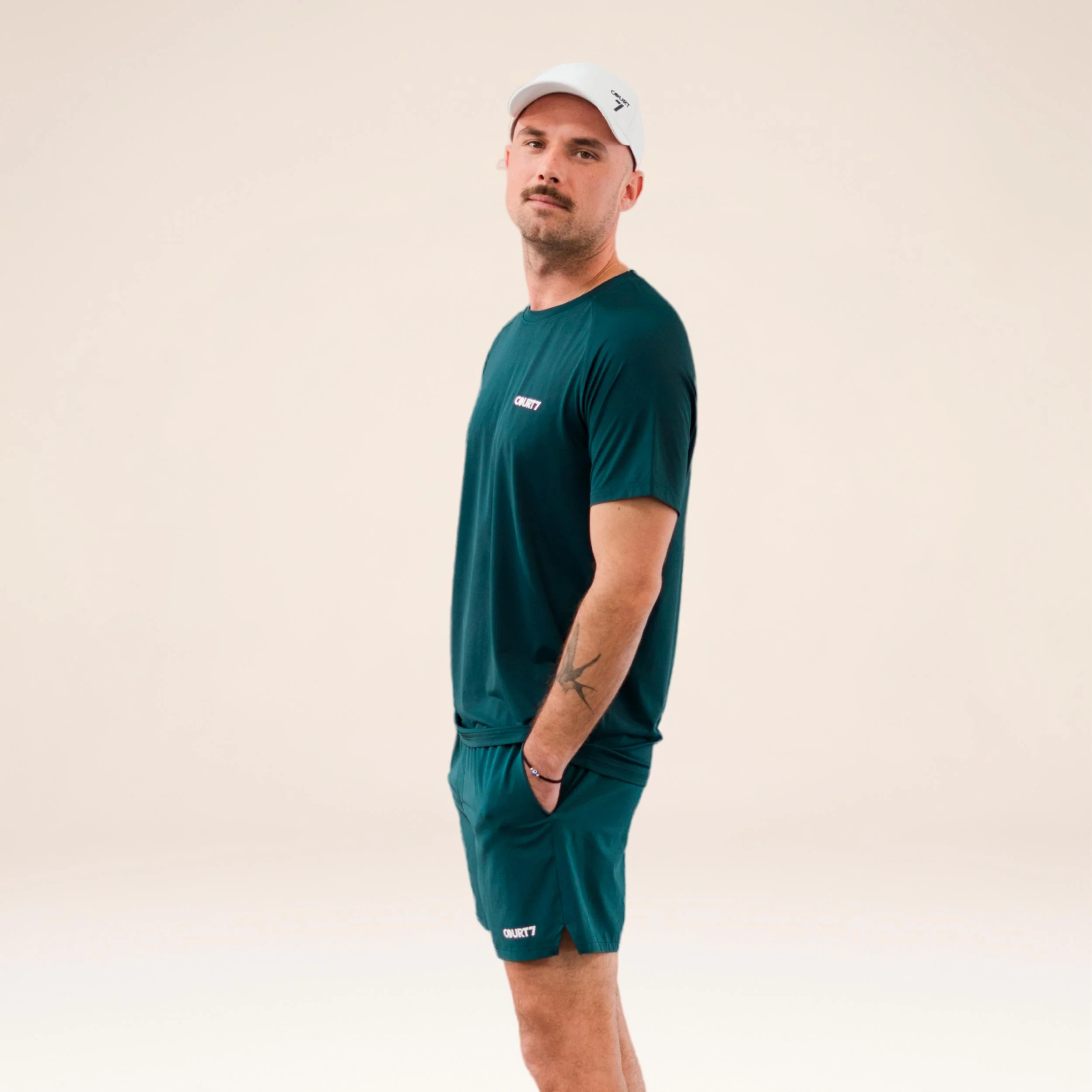 Performance Solid T-Shirt Herren - dunkelgrün - Image 4