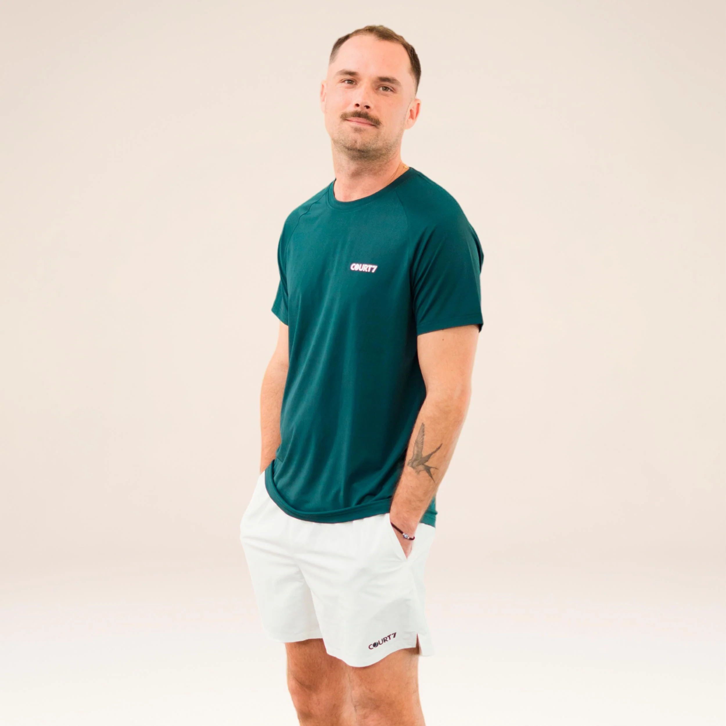 Performance Solid T-Shirt Herren - dunkelgrün - Image 5