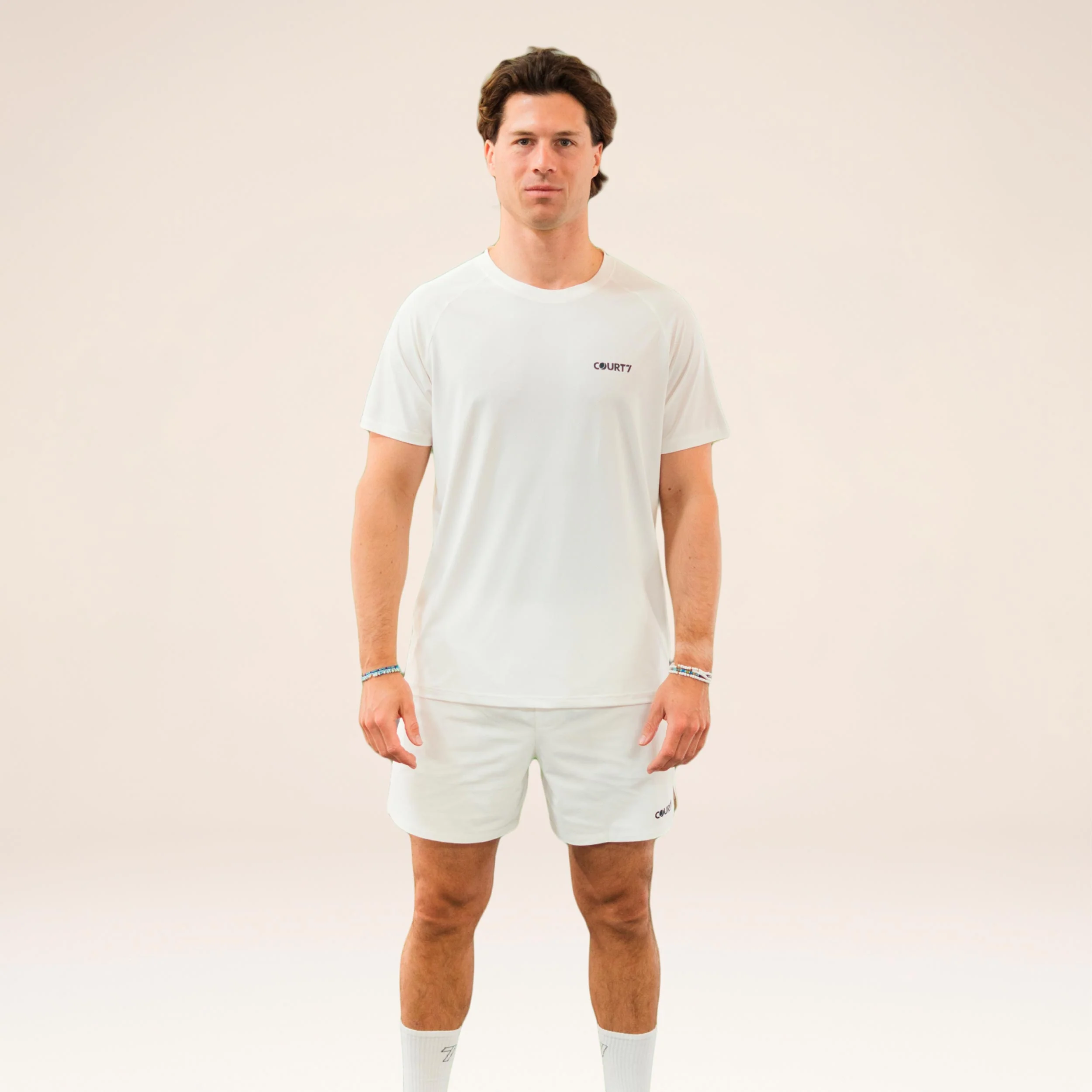 Performance Solid T-Shirt Herren - offwhite - Image 4