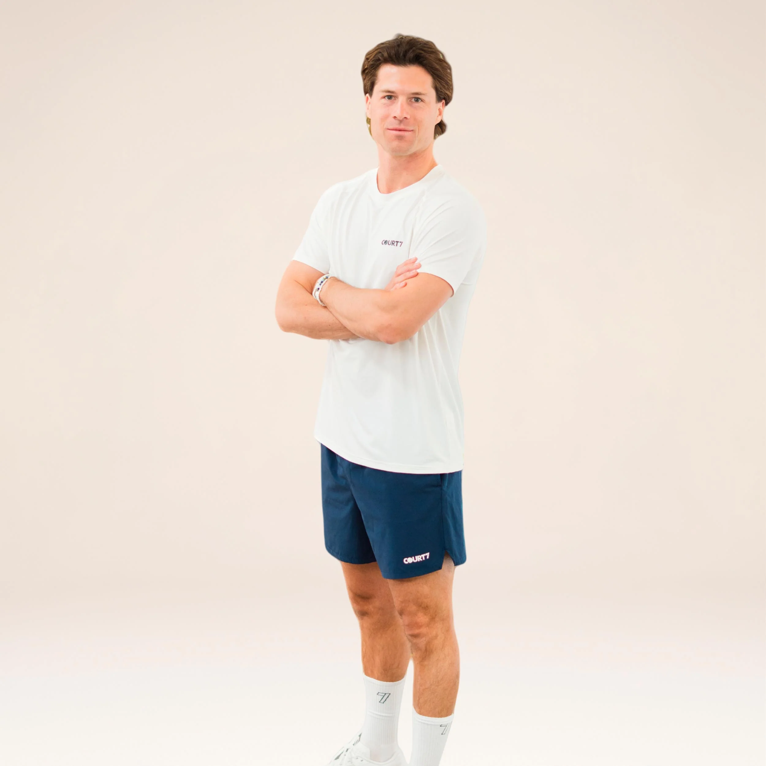 Performance Solid T-Shirt Herren - offwhite - Image 5