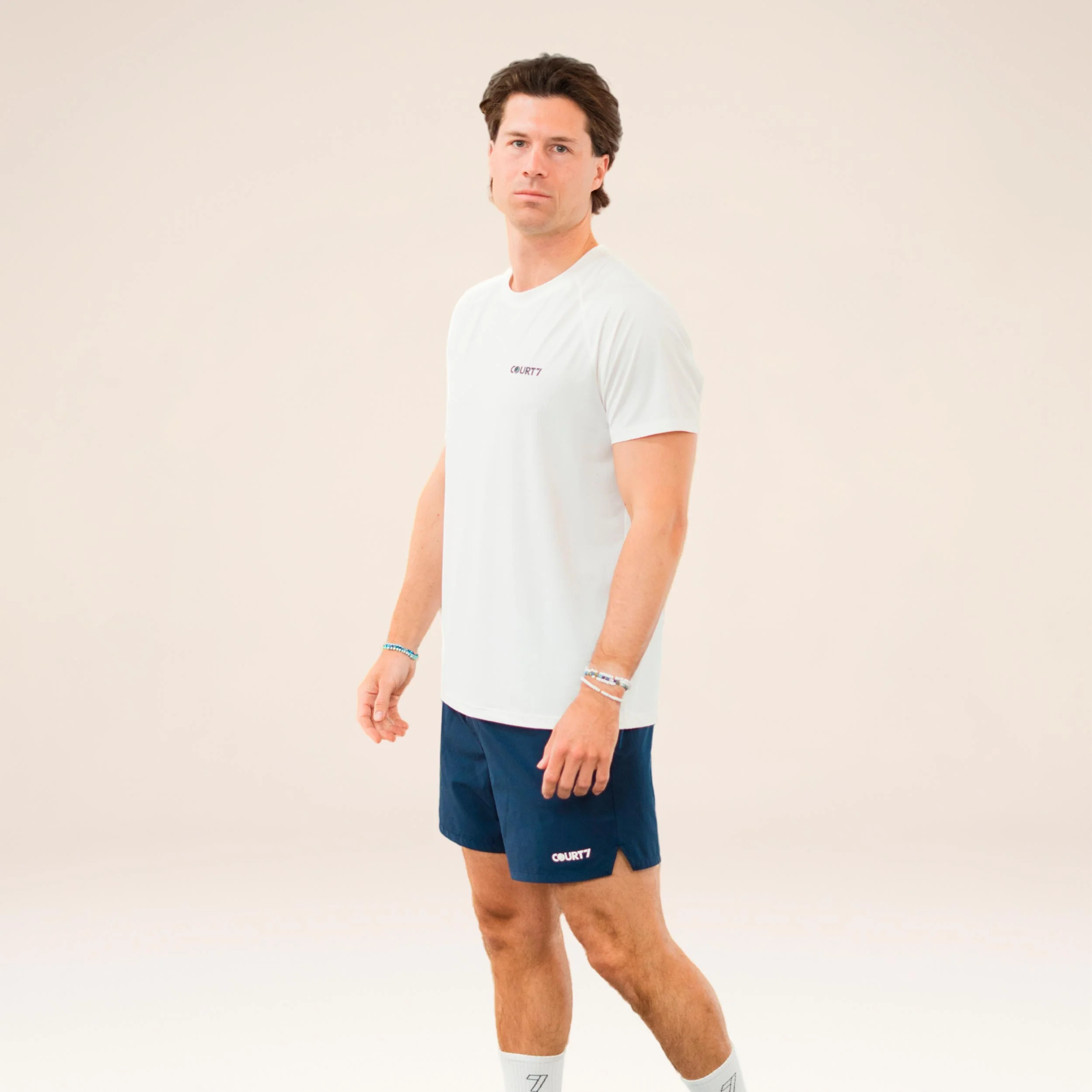 Performance Solid T-Shirt Herren - offwhite - Image 6