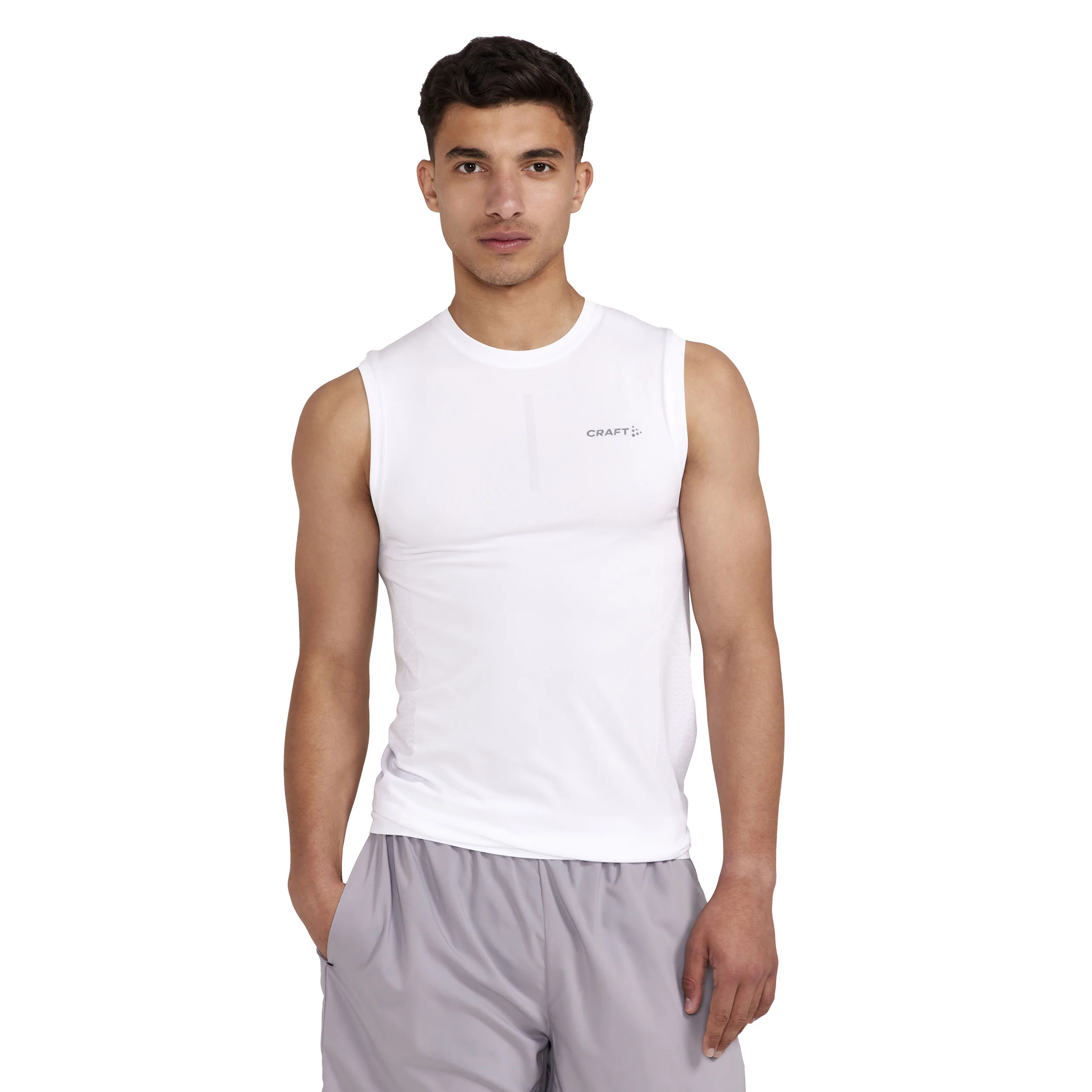 ADV Cool Intensity SL Tank-Top Herren-Weiß - Image 2