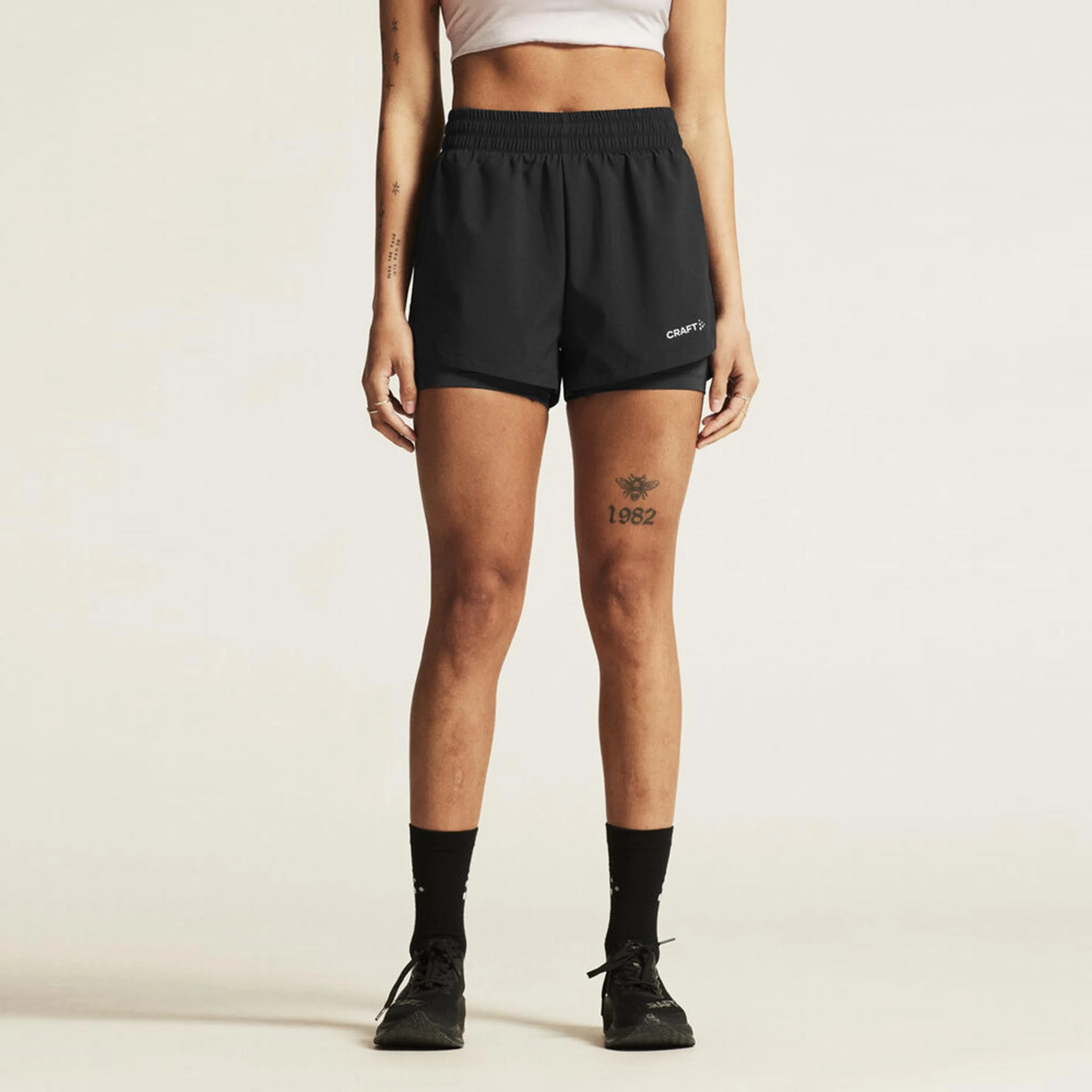 ADV Essence 2in1 Laufshorts Damen - schwarz - Image 3