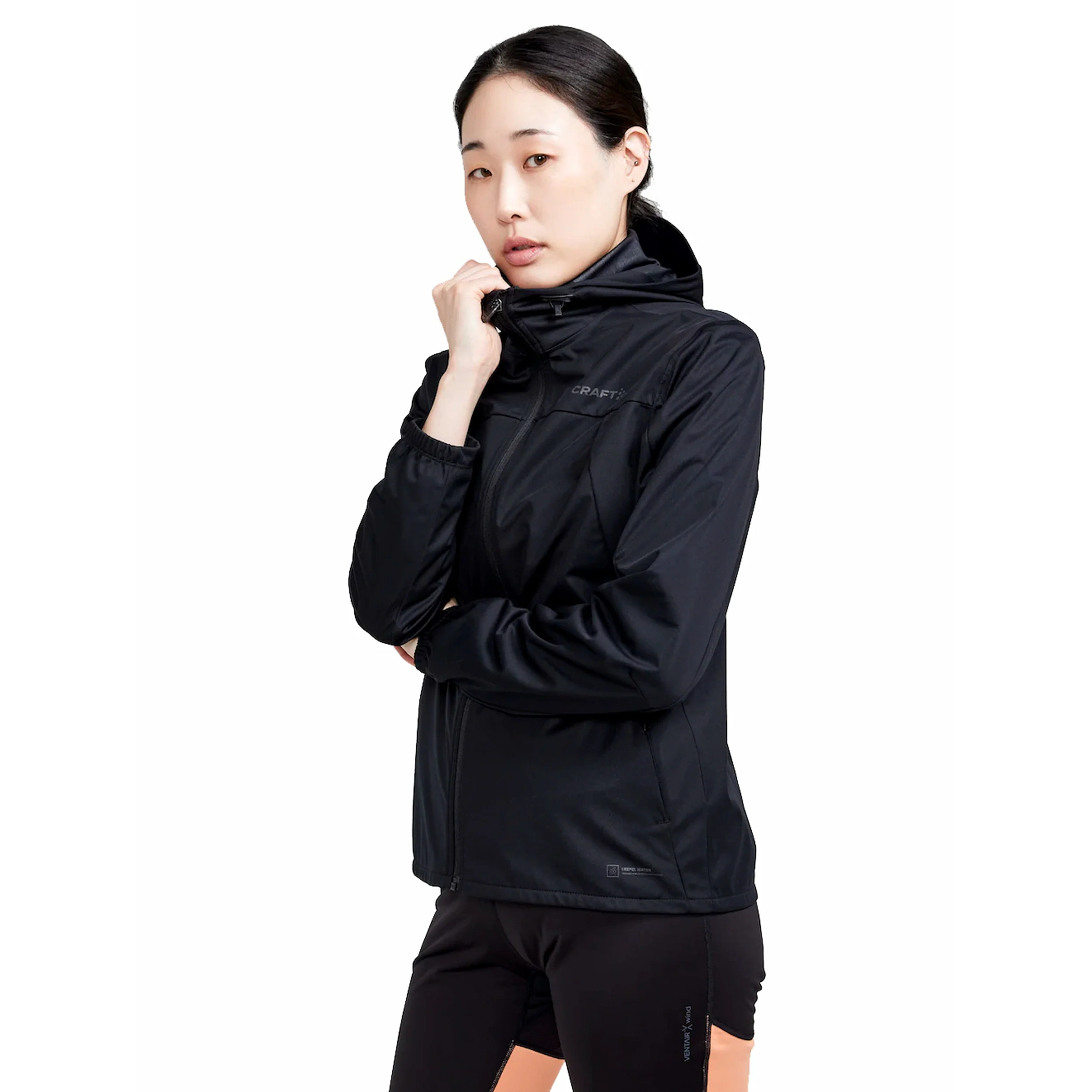 ADV Essence Hydro Laufjacke Damen-Schwarz - Image 5