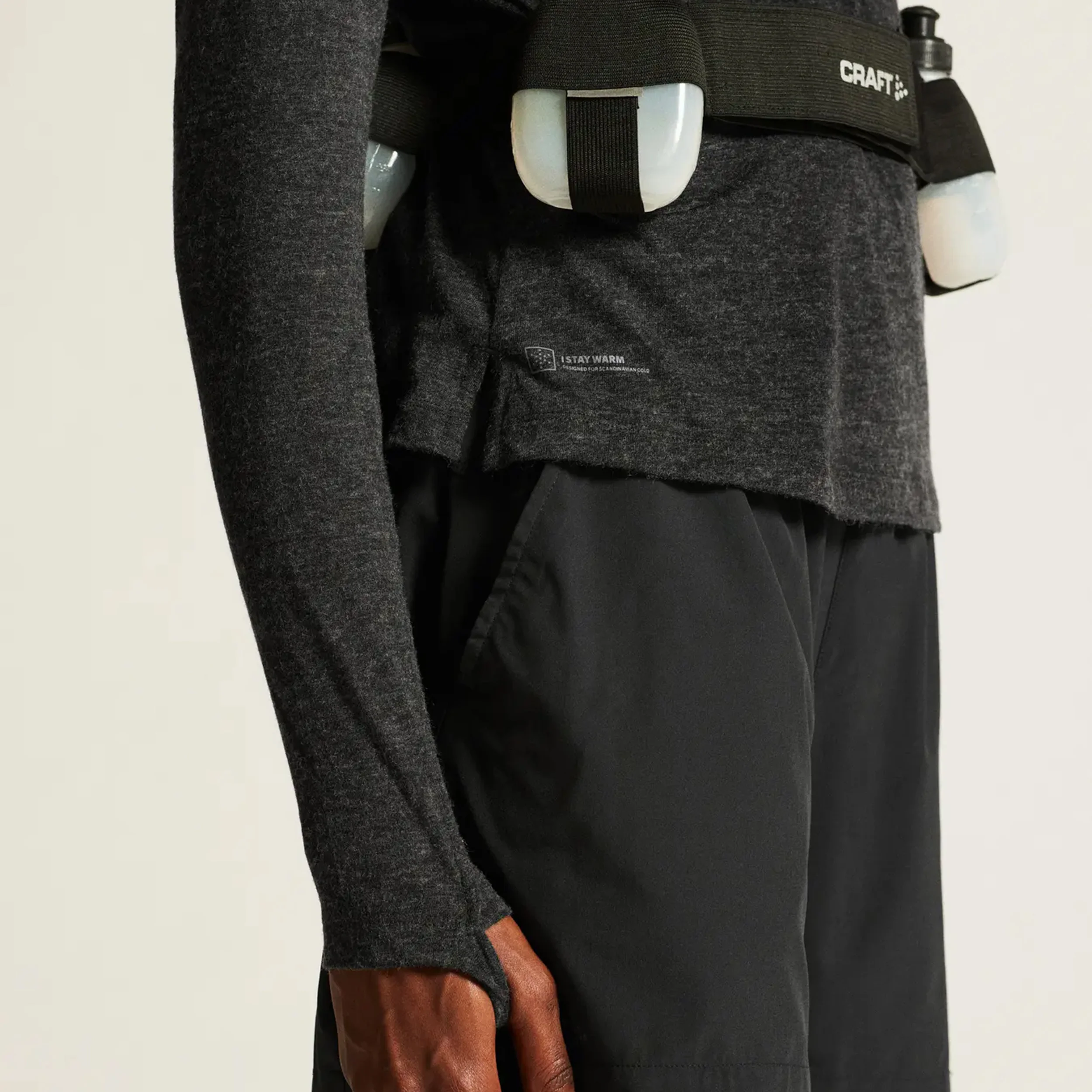 ADV SUBZ Wool 3 Laufshirt Damen-Dunkelgrau - Image 5
