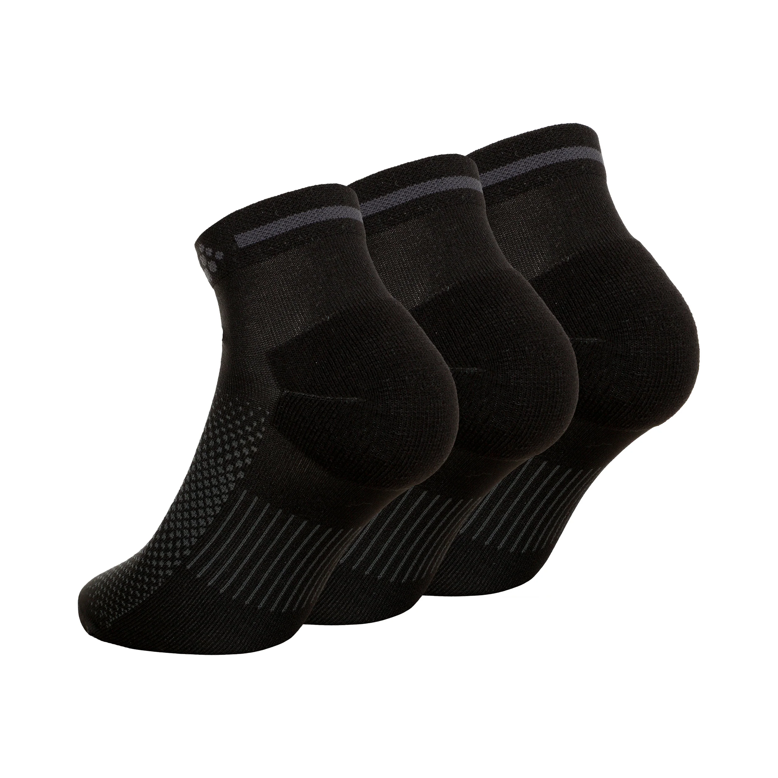 Core Dry Mid Laufsocken 3er Pack-Schwarz - Image 2