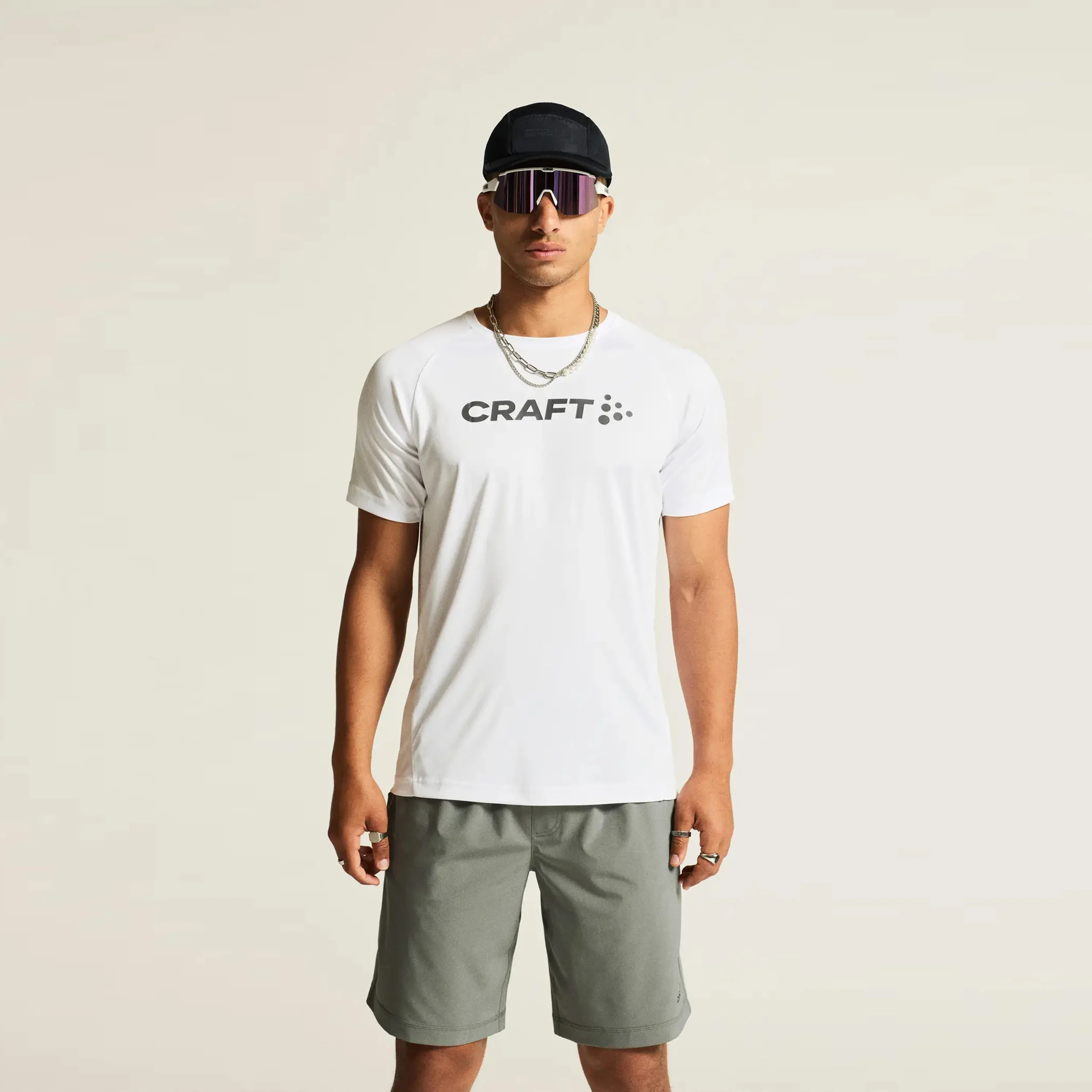Core Essence Logo Laufshirt Herren-Weiß - Image 3