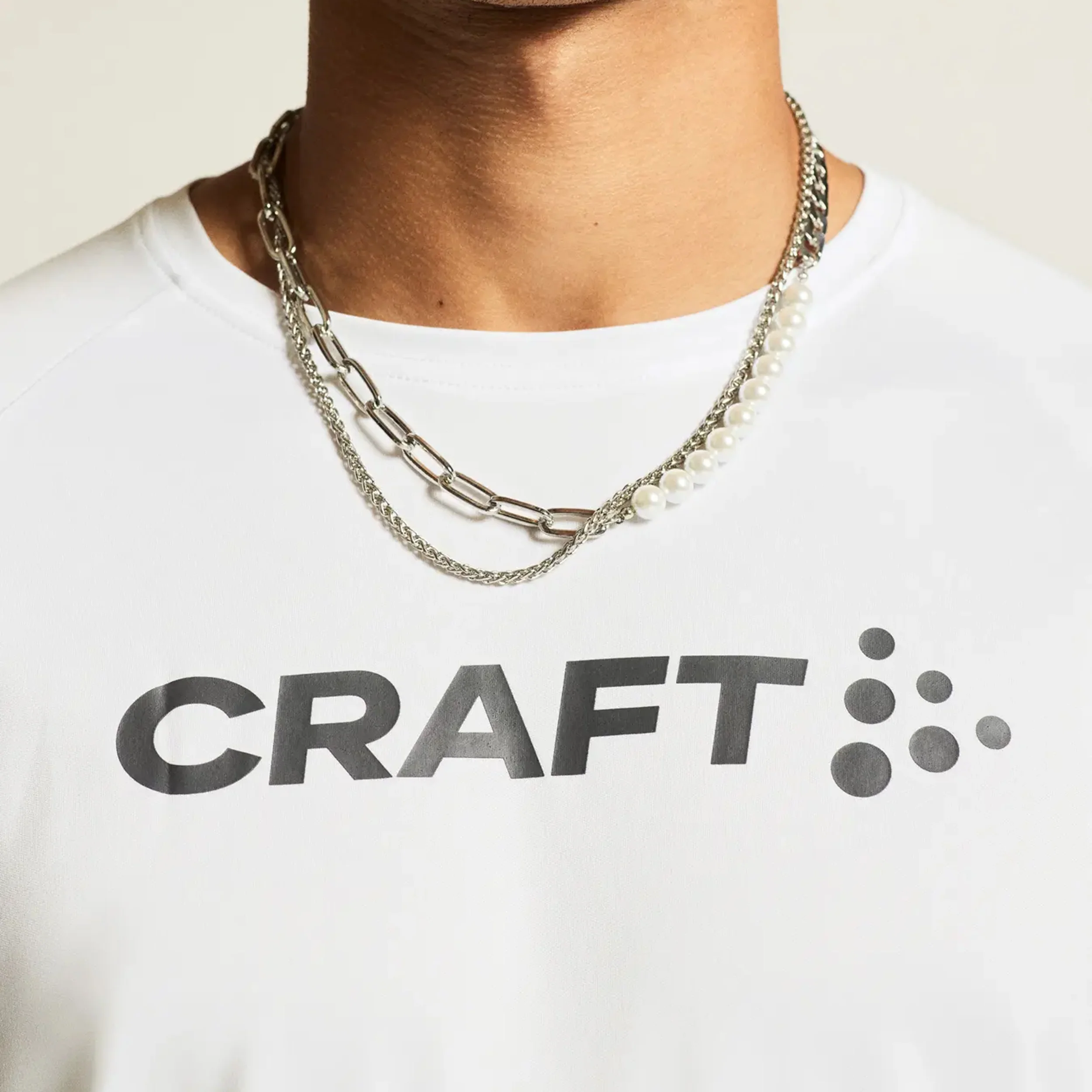 Core Essence Logo Laufshirt Herren-Weiß - Image 8