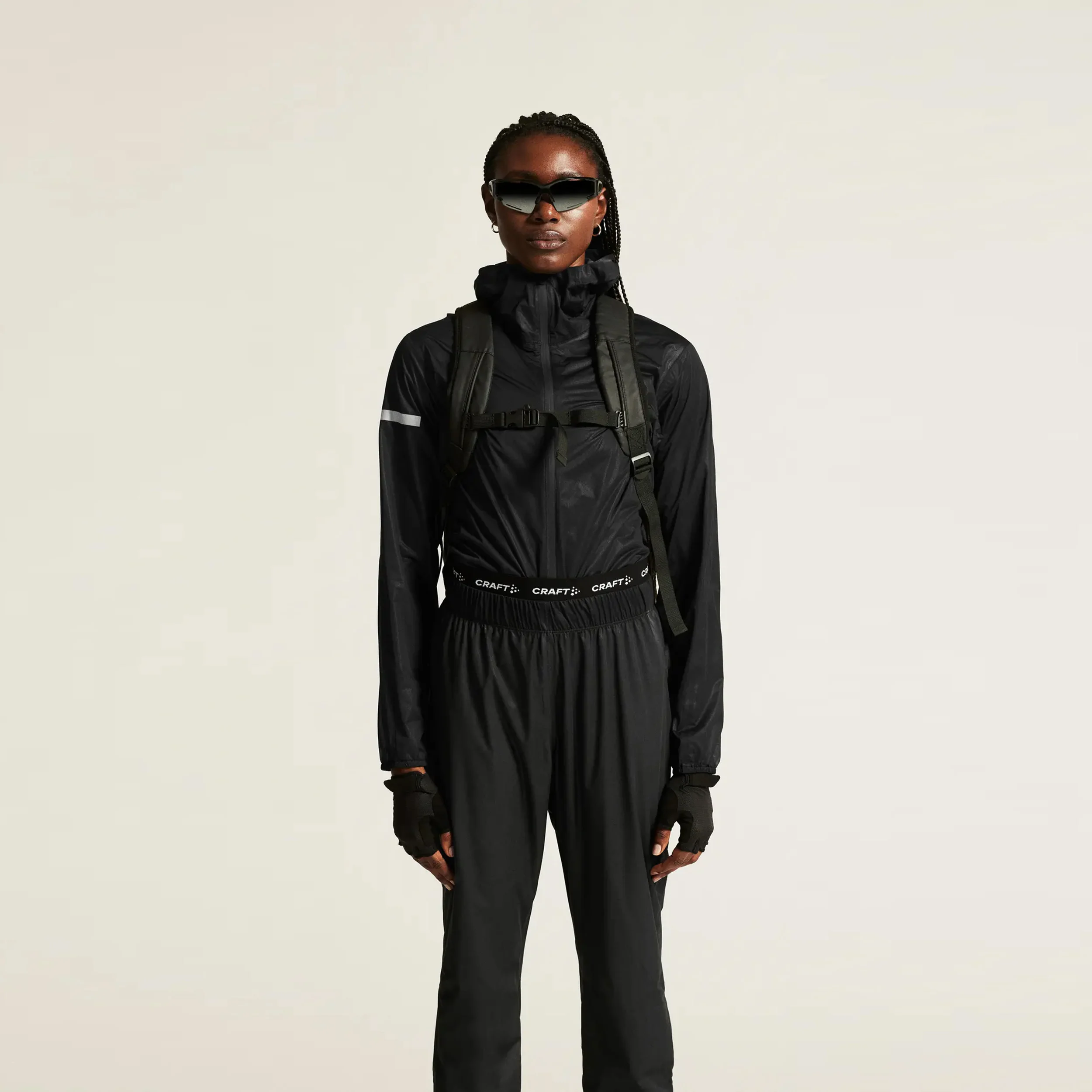Pro Hydro Lightweight Laufjacke Damen - schwarz - Image 5