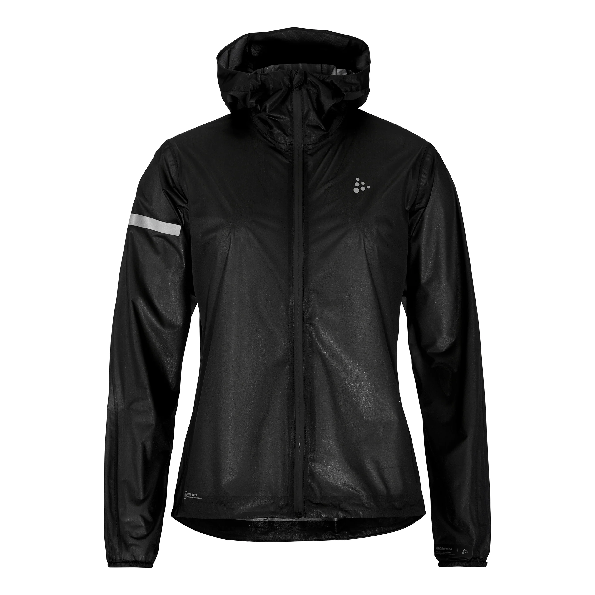 Pro Hydro Lightweight Laufjacke Damen - schwarz, schwarz