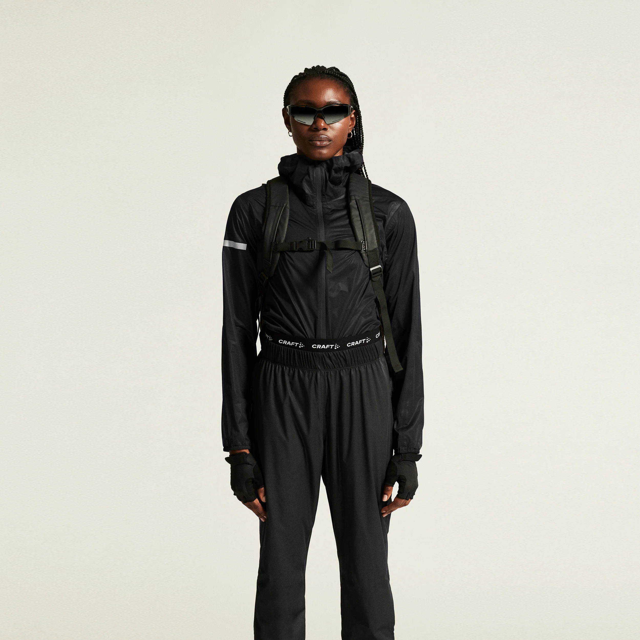 Pro Hydro Lightweight Laufjacke Damen - schwarz, schwarz - Image 3