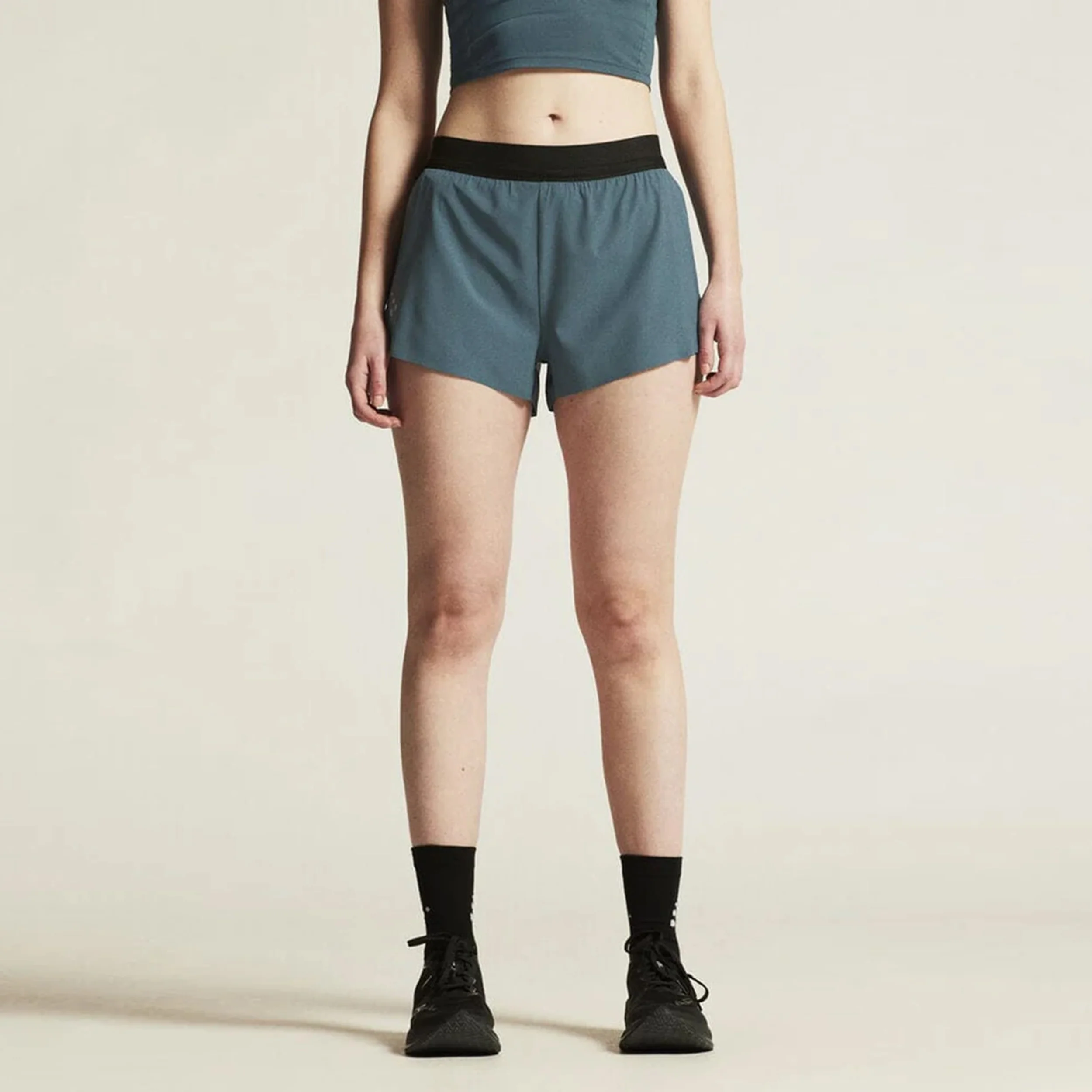 Pro Hypervent Split 2 Laufshorts Damen-Blau - Image 3
