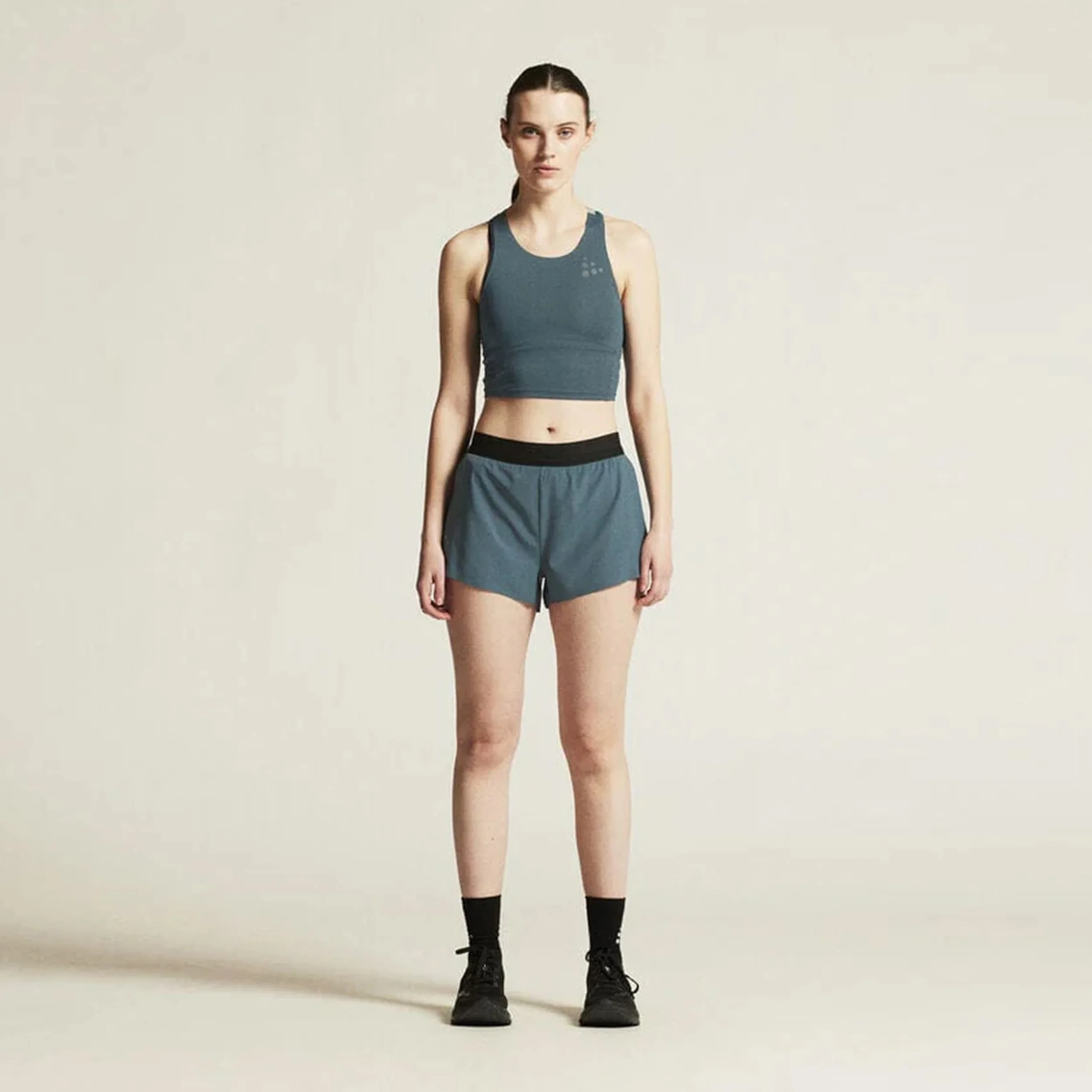 Pro Hypervent Split 2 Laufshorts Damen-Blau - Image 5