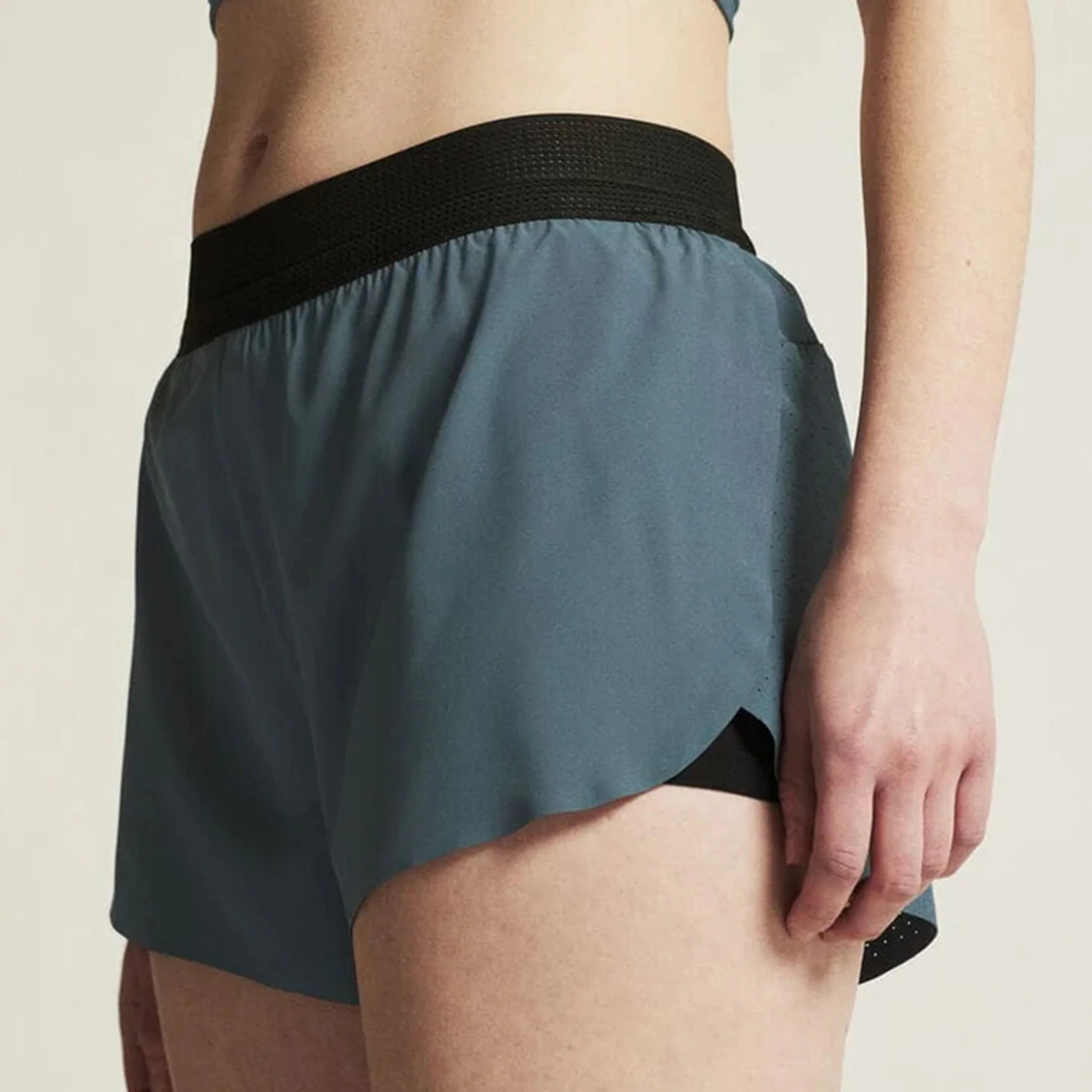 Pro Hypervent Split 2 Laufshorts Damen-Blau - Image 7