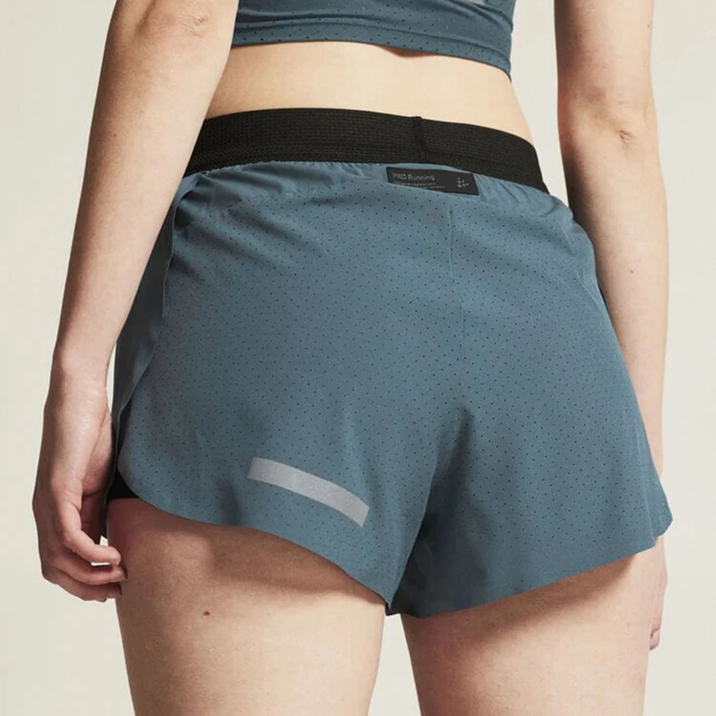 Pro Hypervent Split 2 Laufshorts Damen-Blau - Image 8