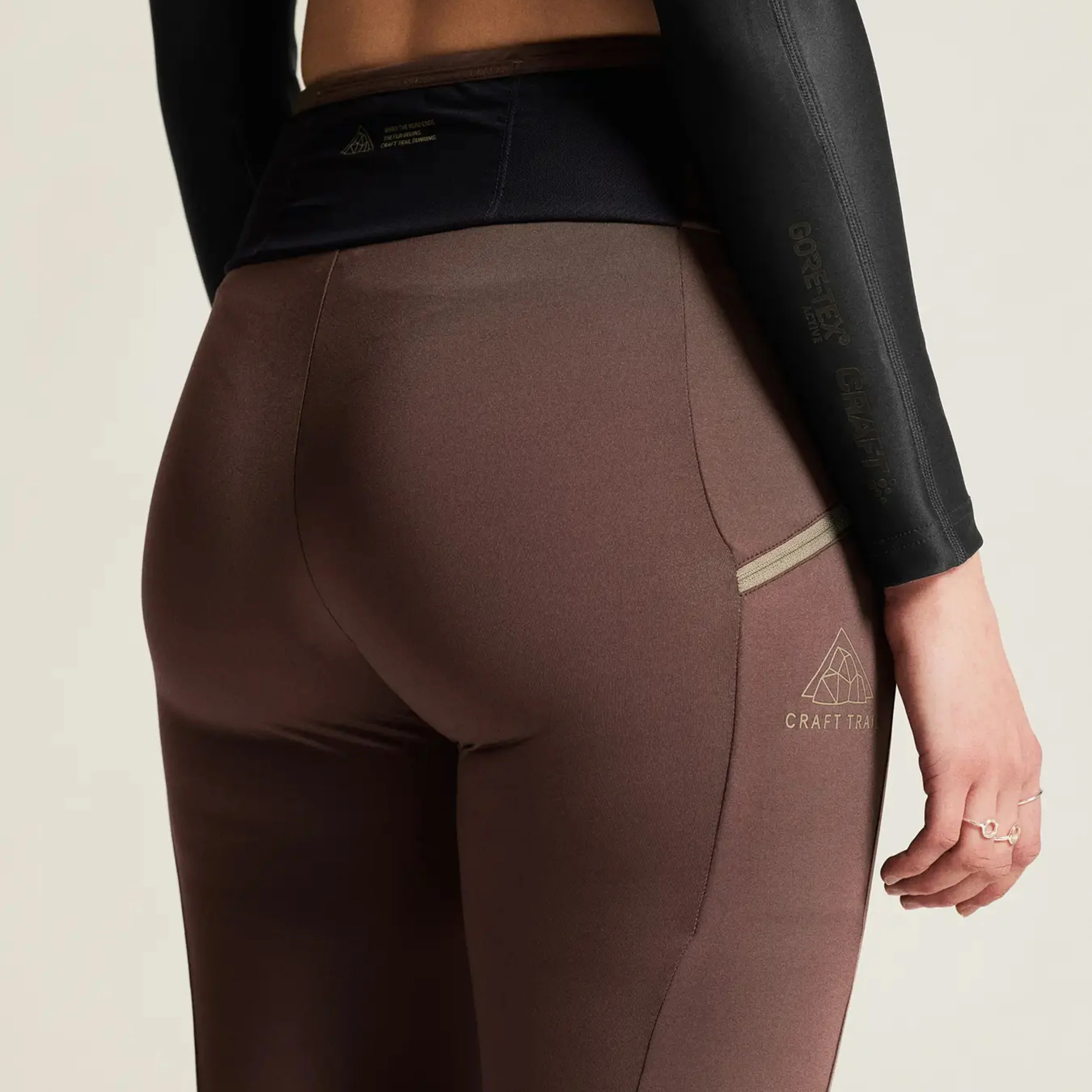 Pro Trail 2 Lauftight Damen-Braun - Image 9