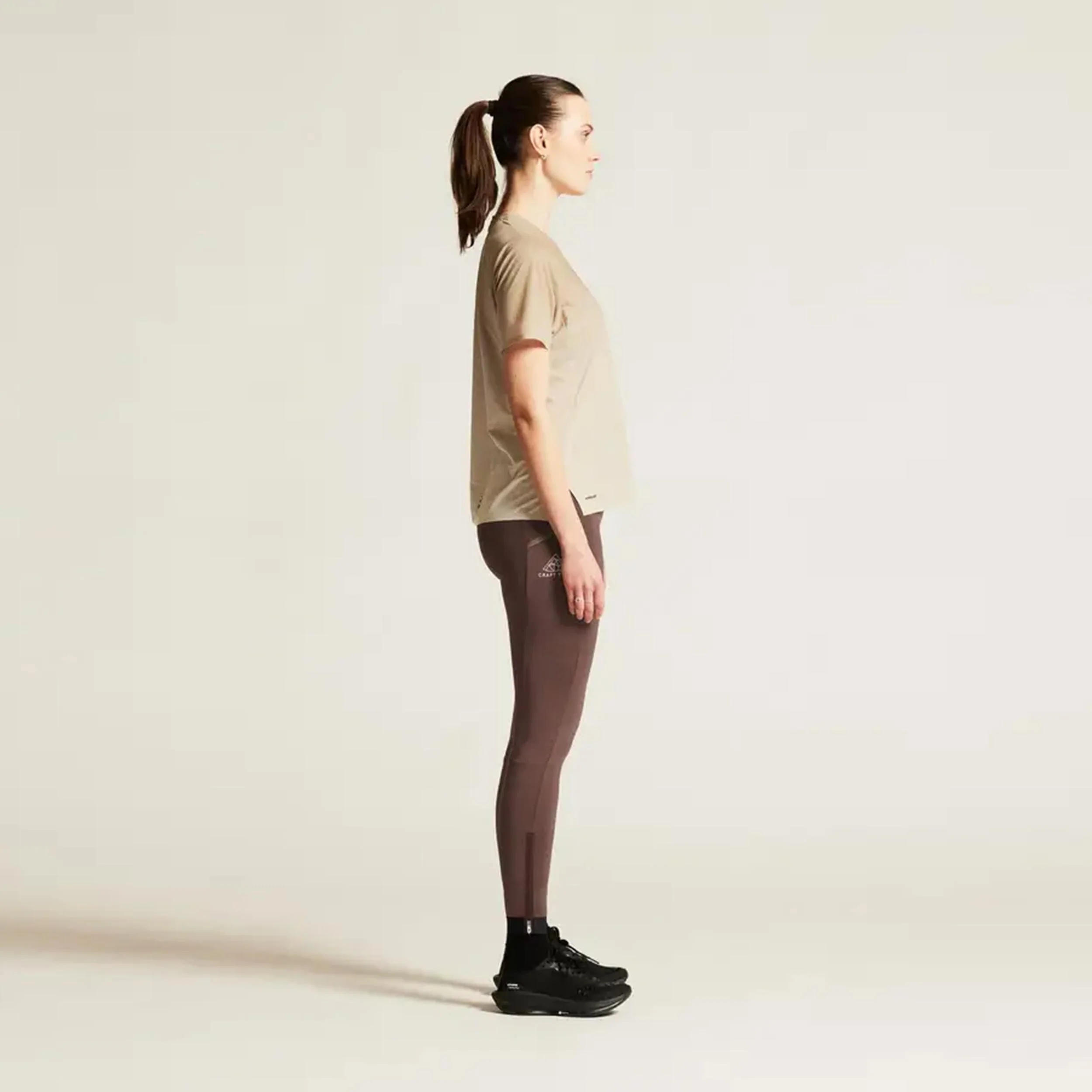 Pro Trail  Laufshirt Damen - beige - Image 3